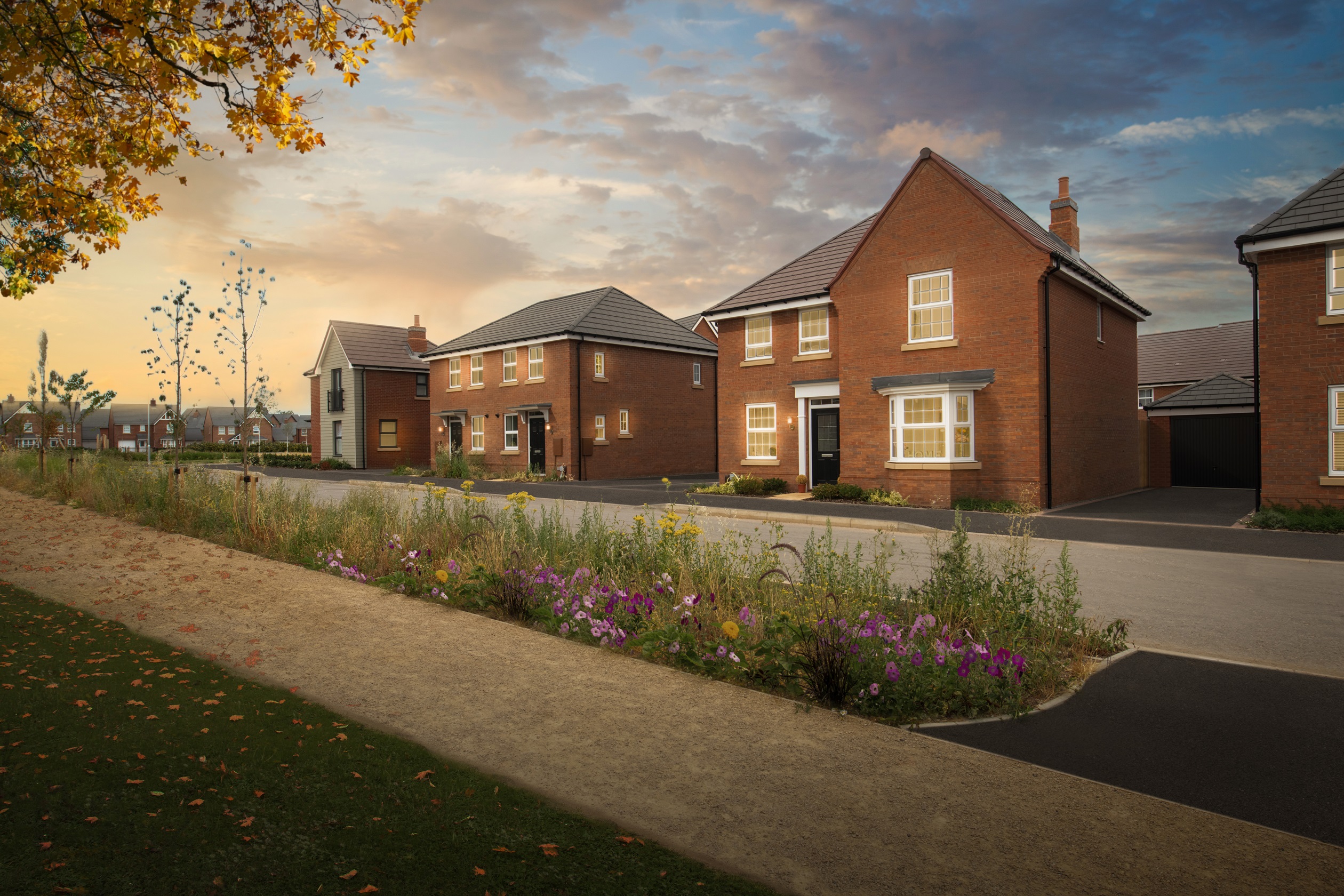 001 DWEM_NewLubbesthorpe_Leicestershire_Ext_Holden_Wilford_4bed_2ed_Dusk