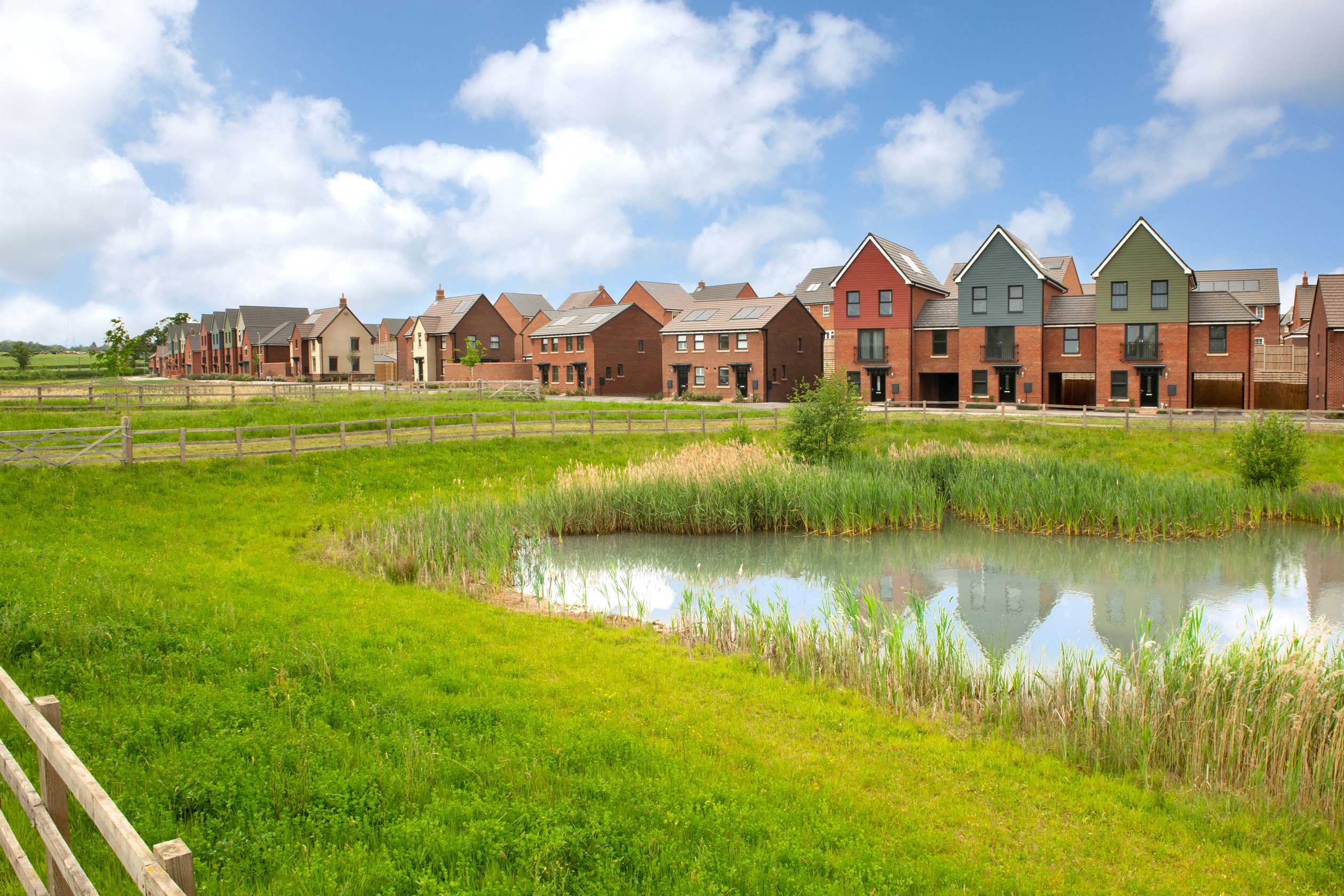 New homes at New Lubbesthorpe, Leicester