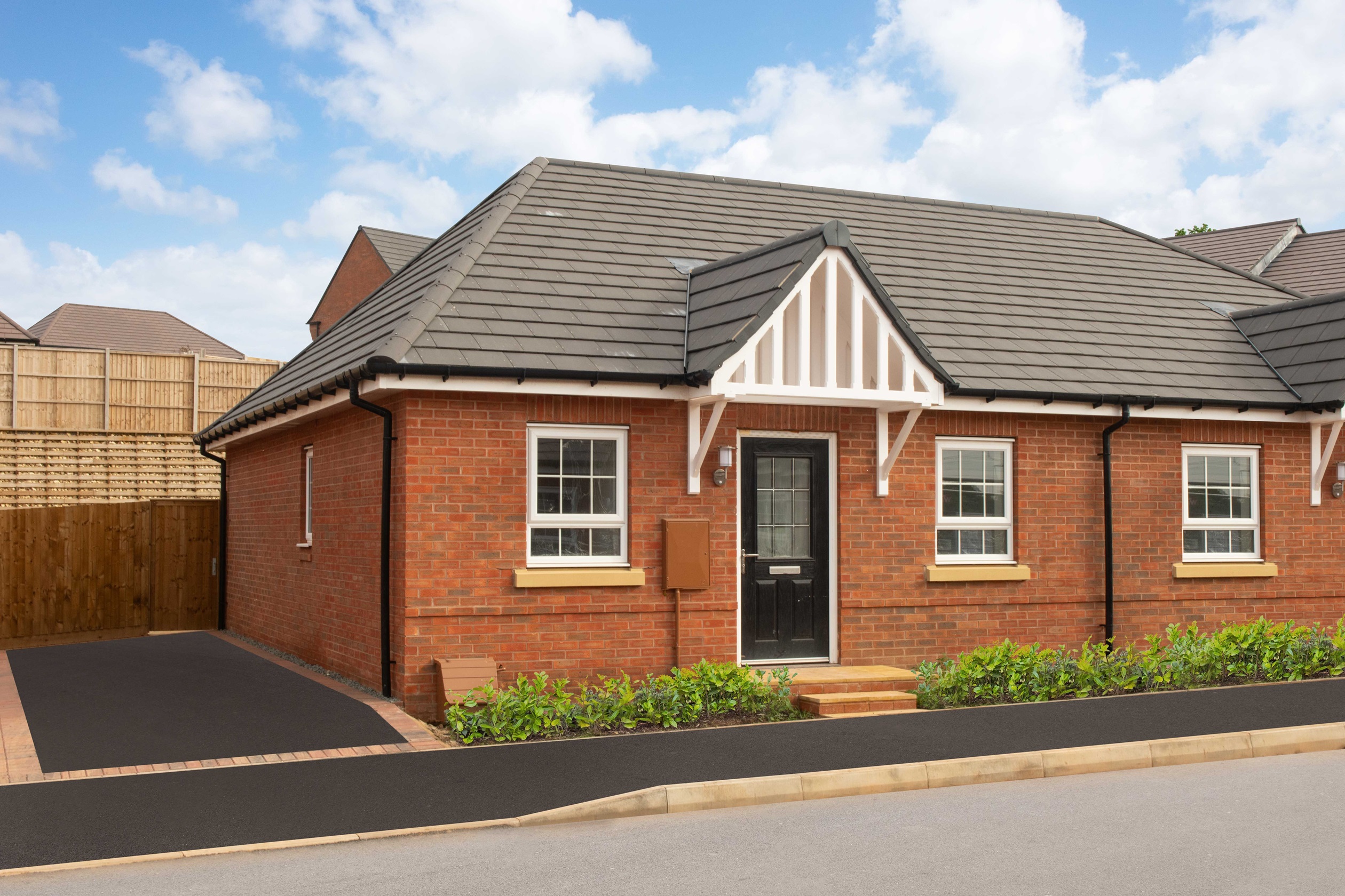 External view of semi-detached bungalow