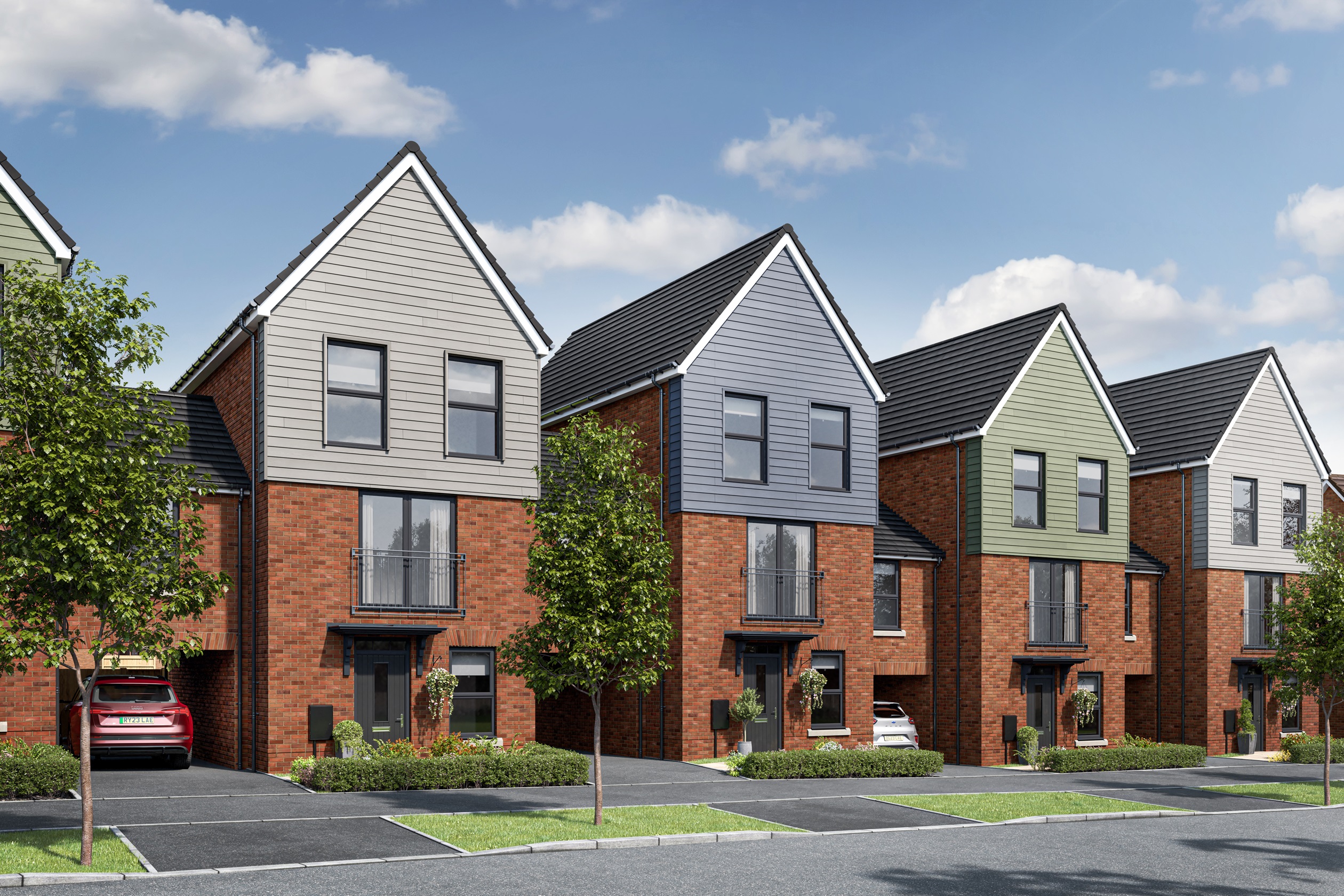 External view of the three bedroom Cannington at New Lubbesthorpe