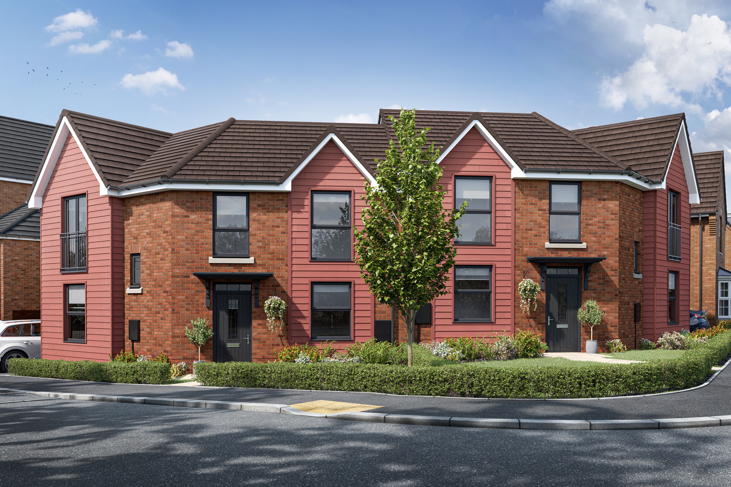 External view of the three bedroom Fairway at New Lubbesthorpe