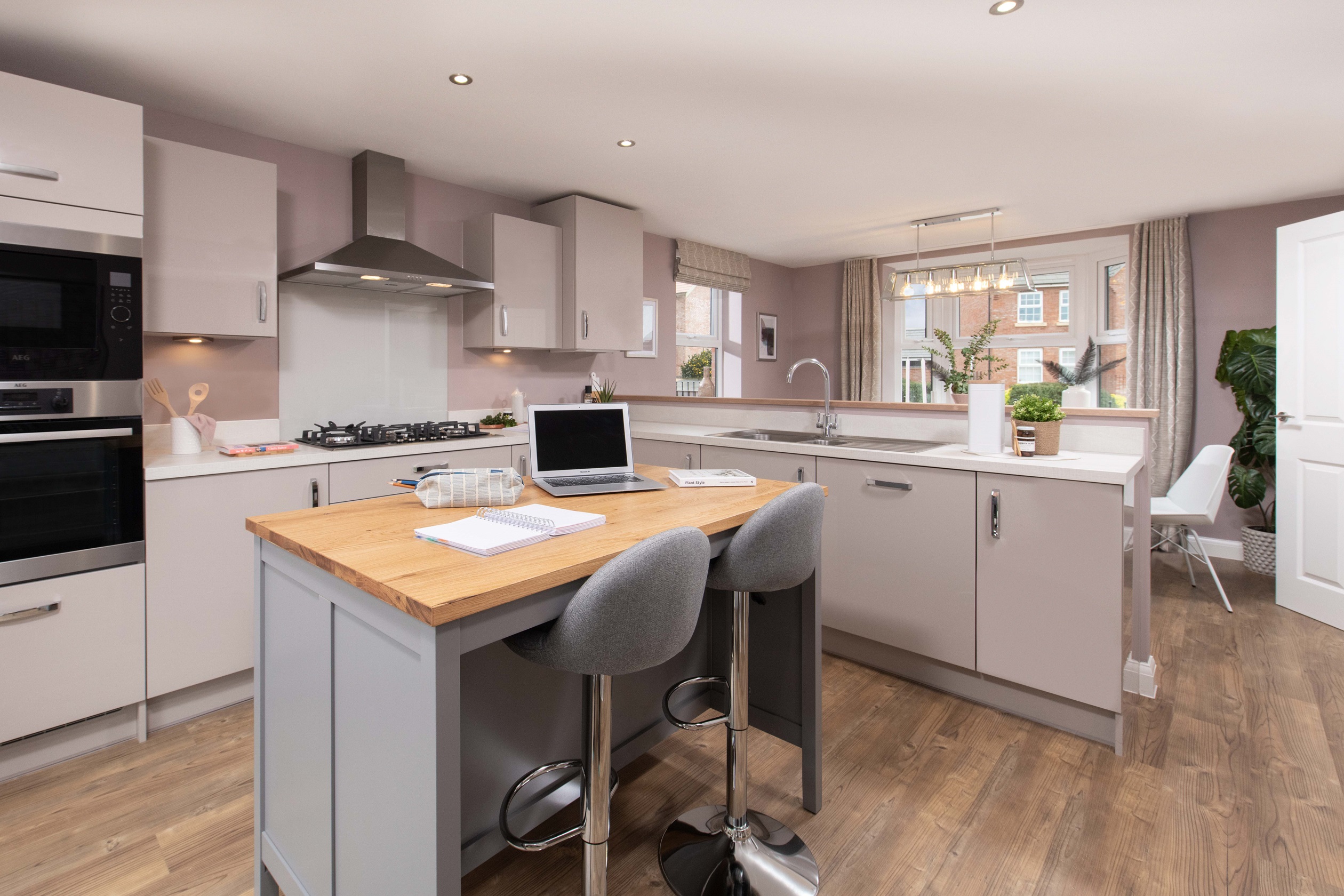 Internal view of a spacious open-plan kitchen-diner