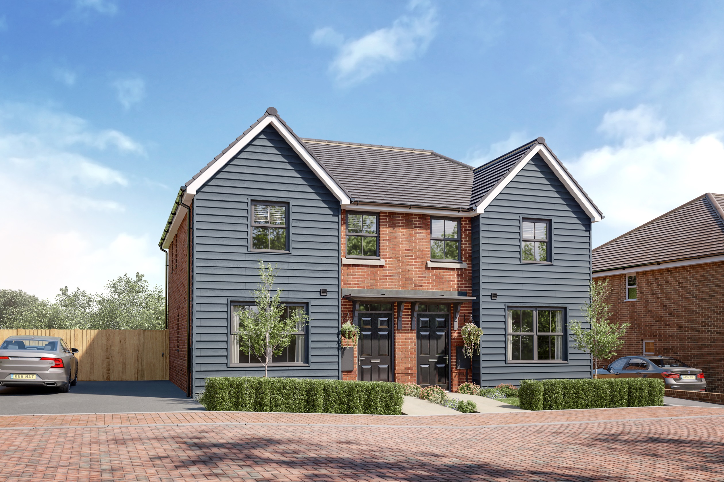 outside view of semi detached home