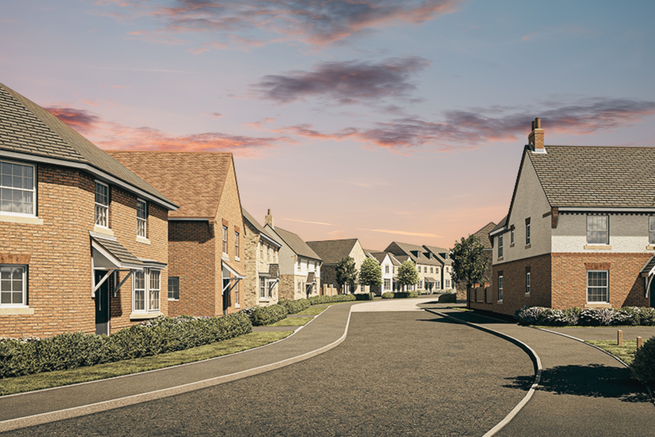 DWH EM Sileby Green CGI Dusk
