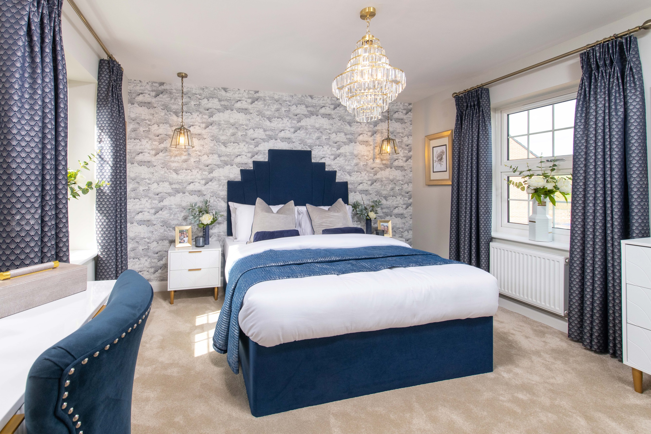 main bedroom in a detached family home