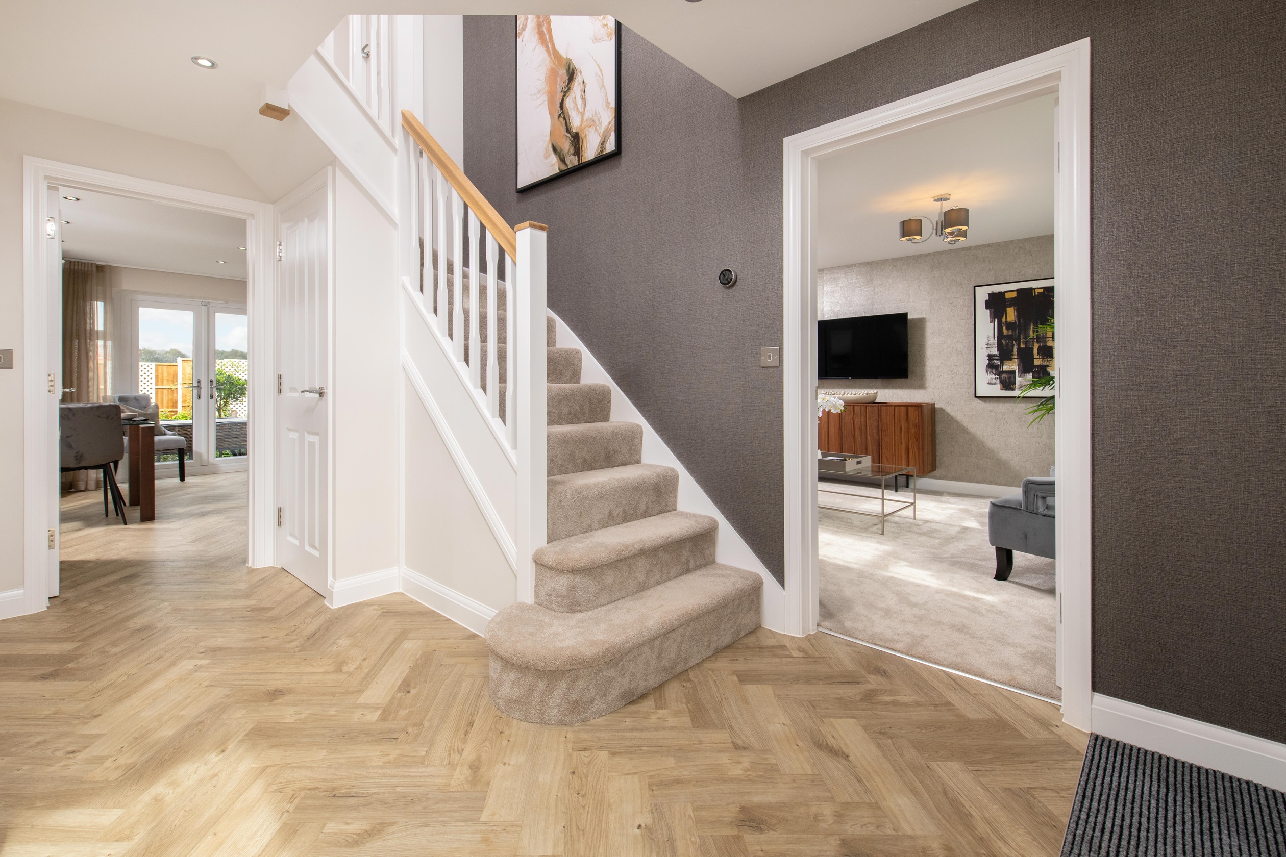 The Hawthorns Chelworth Hallway