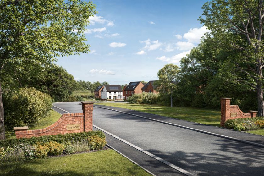 DWH The Nook Wigston Meadows Wall Entrance 