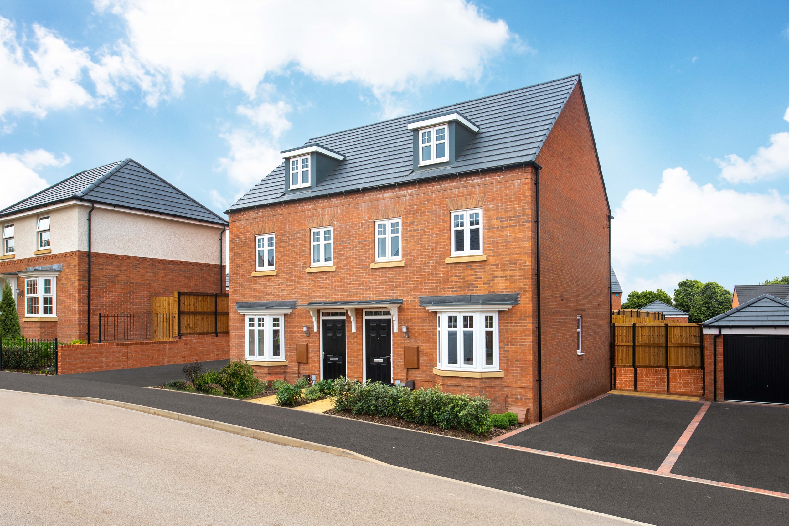 External view of the three bedroom Kennett