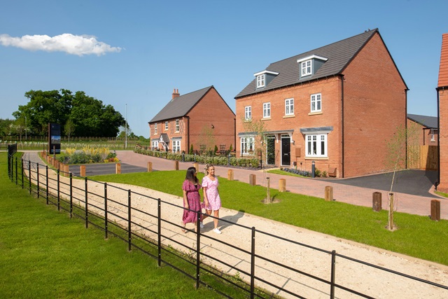 New build homes at Thorpebury, Leicestershire