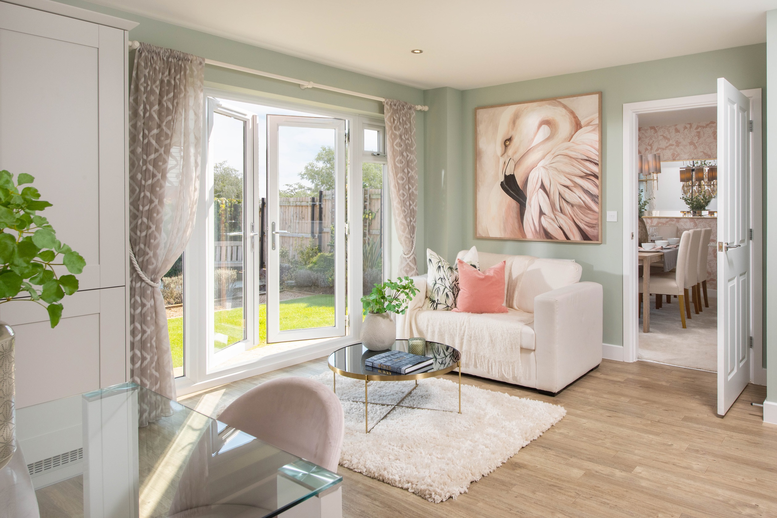View of the family area in the kitchen in the Lichfield 5 bedroom home