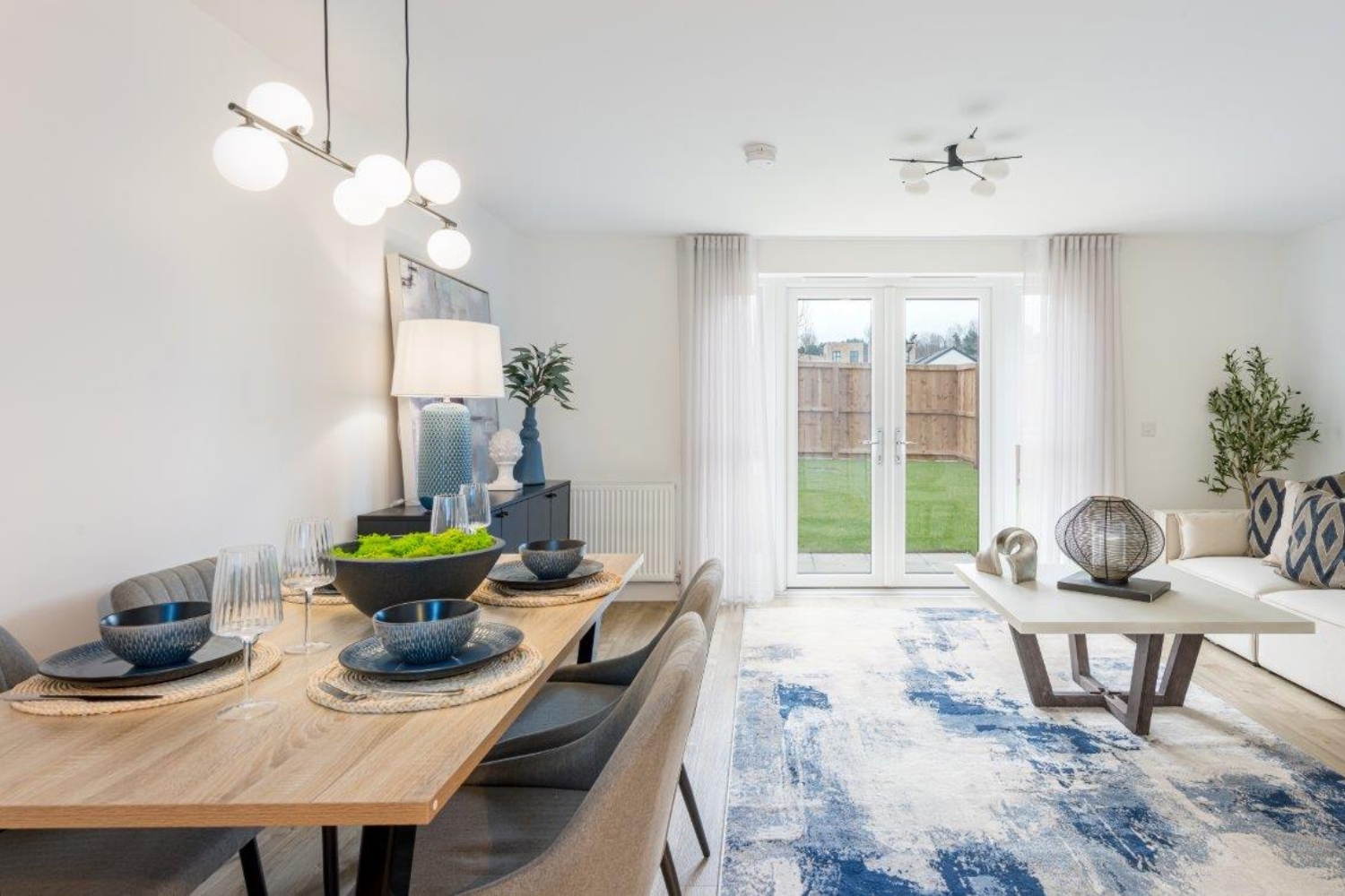 Open plan dining/lounge area in Stewarton