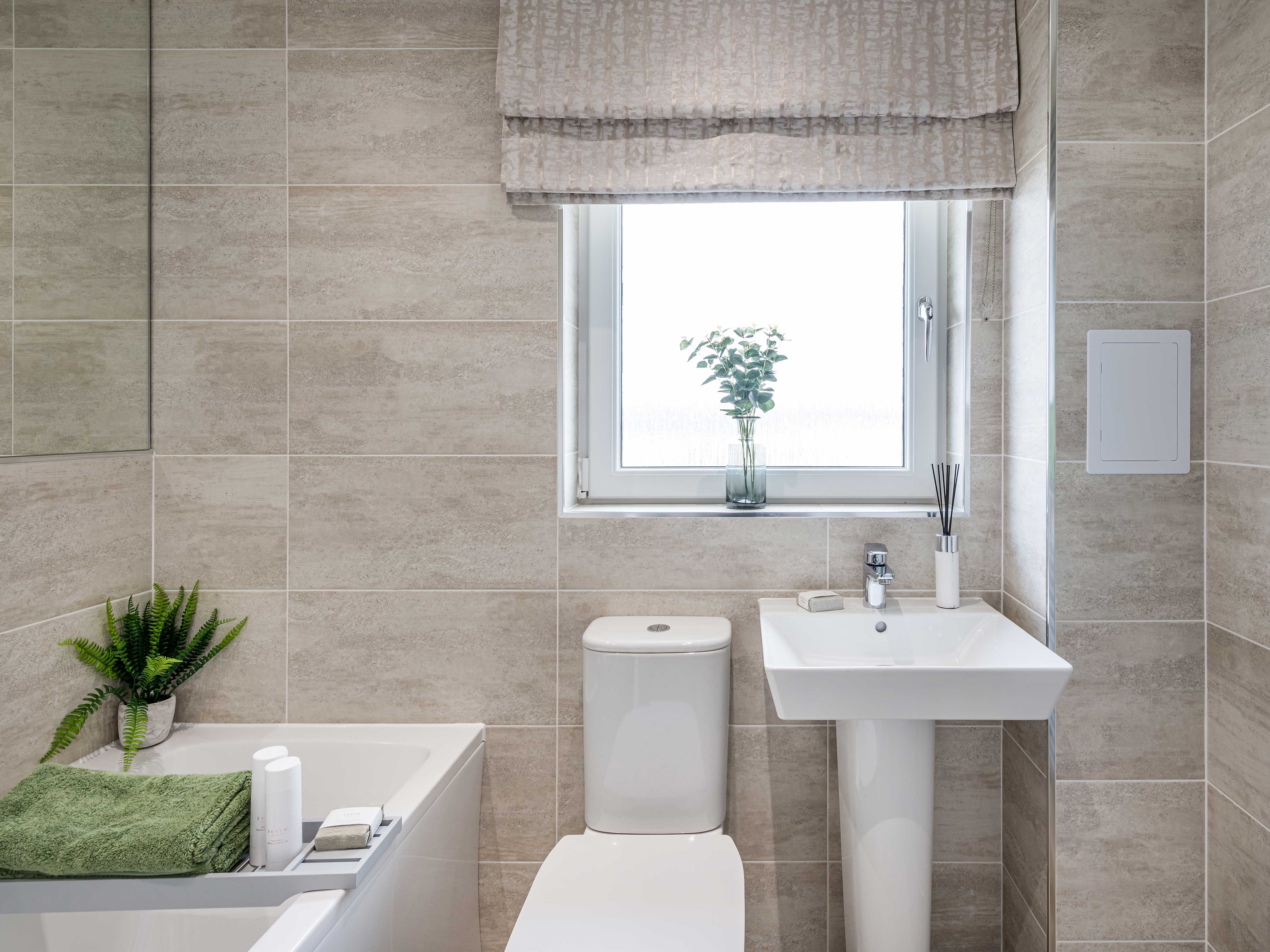Image of bathroom in 4 bedroom Glenbervie house type at Cammo Meadows