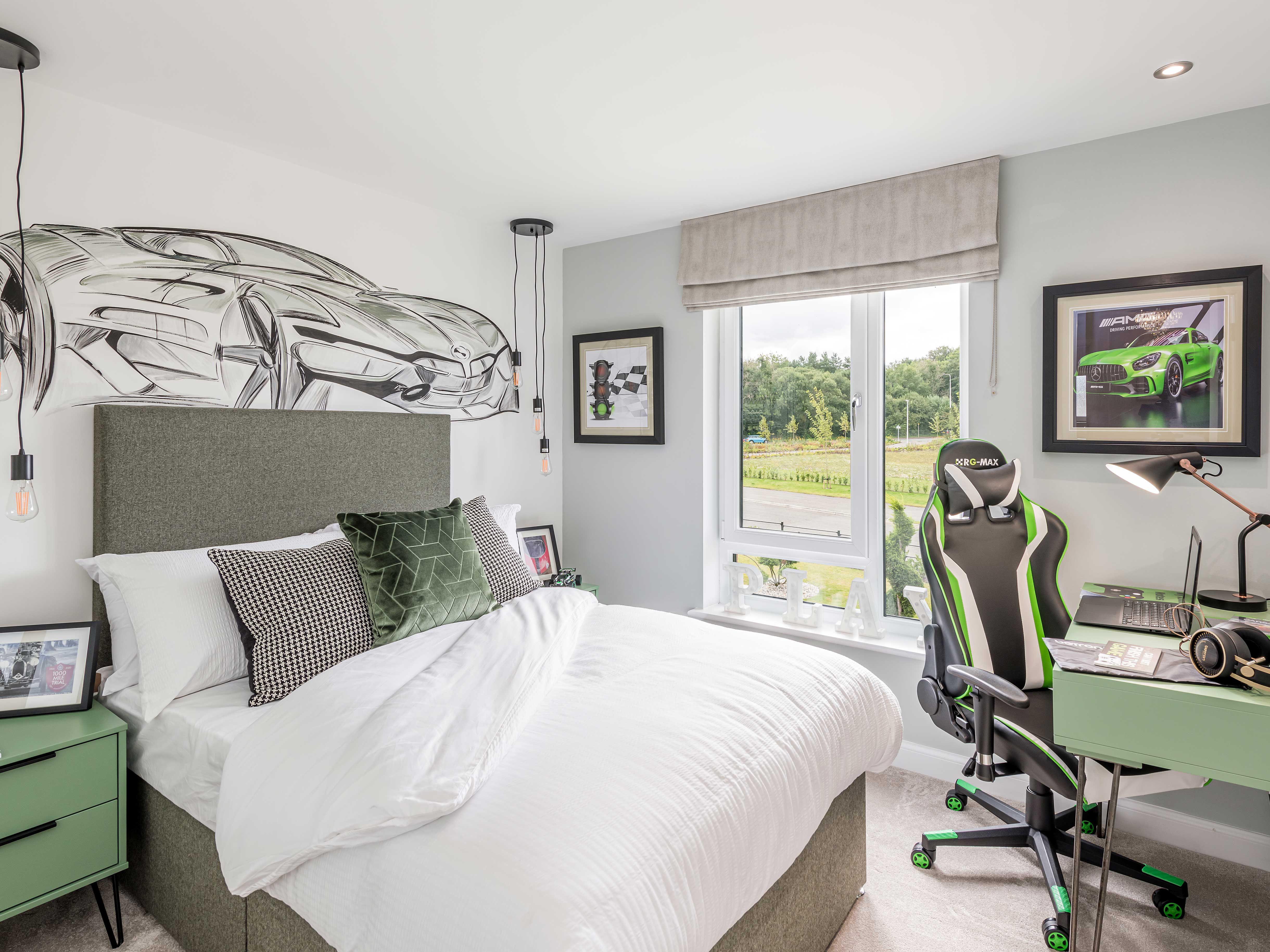 Image of bedroom in 4 bedroom Glenbervie house type at Cammo Meadows