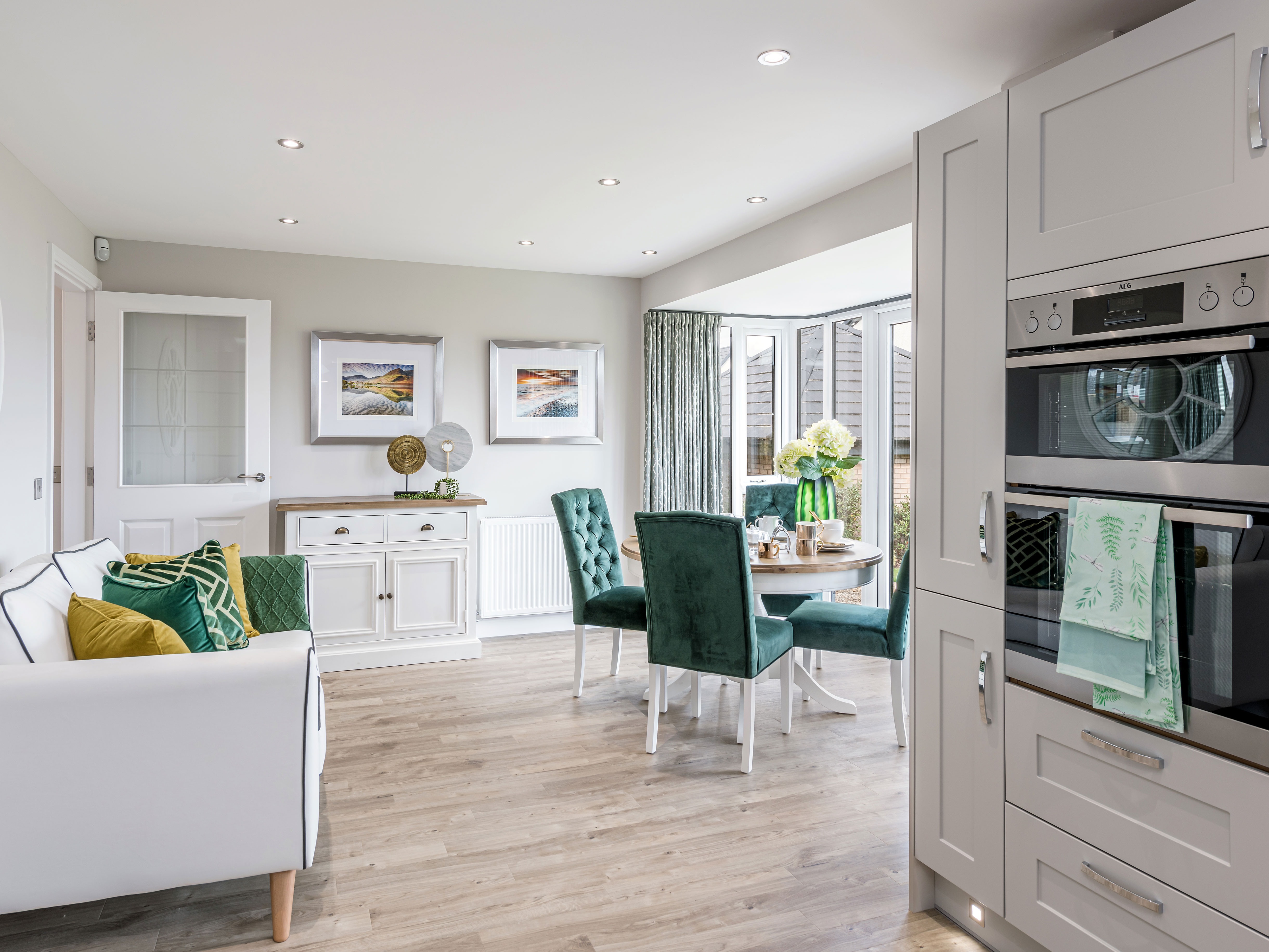 Image of kitchen/dining/family in 4 bedroom Glenbervie house type at Cammo Meadows