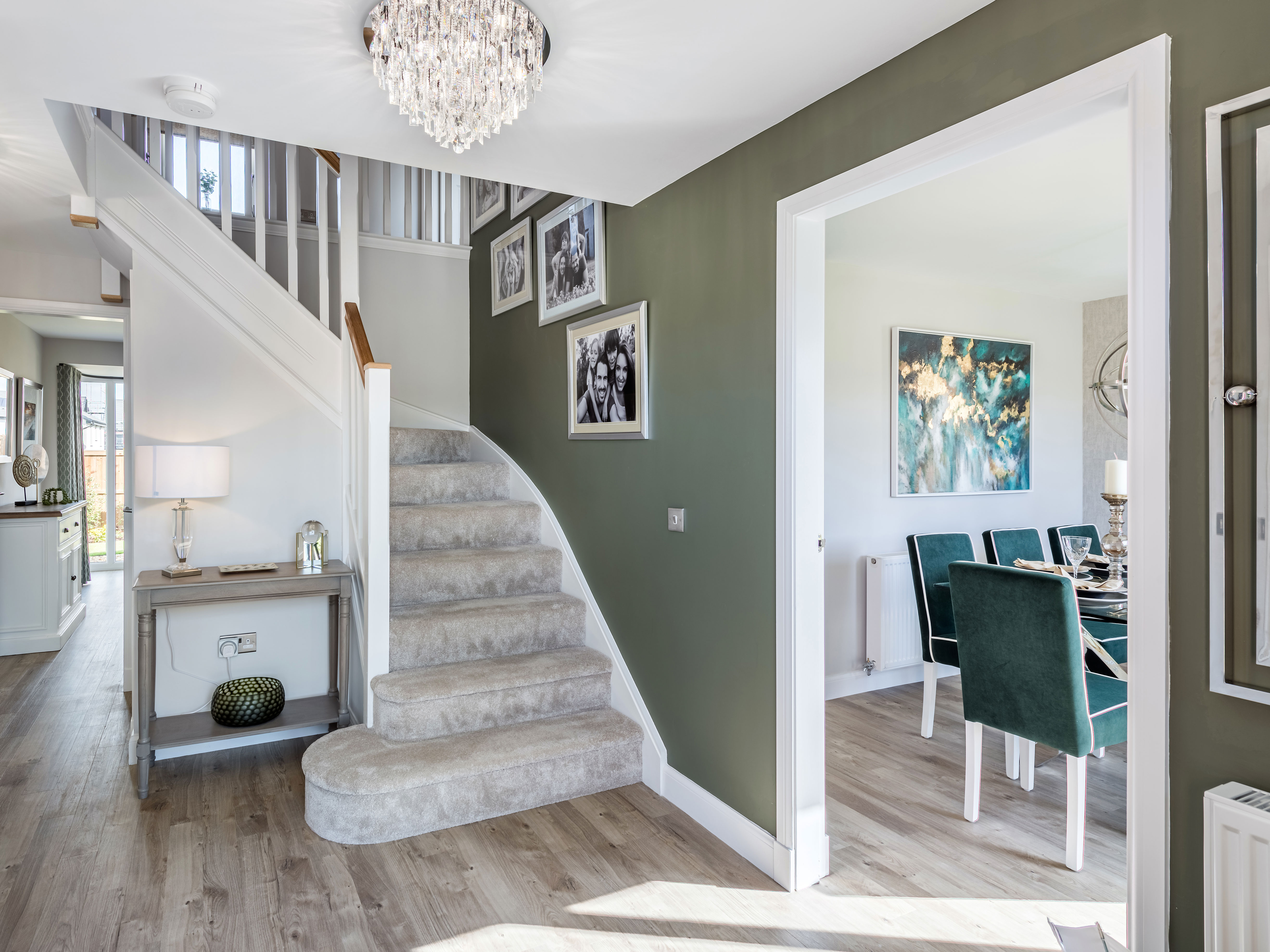 Image of hallway in 4 bedroom Glenbervie house type at Cammo Meadows