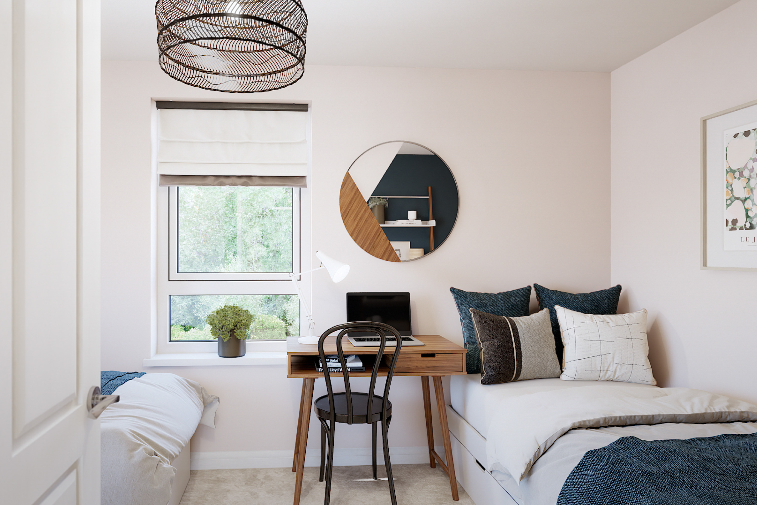 double bedroom in four bedroom home