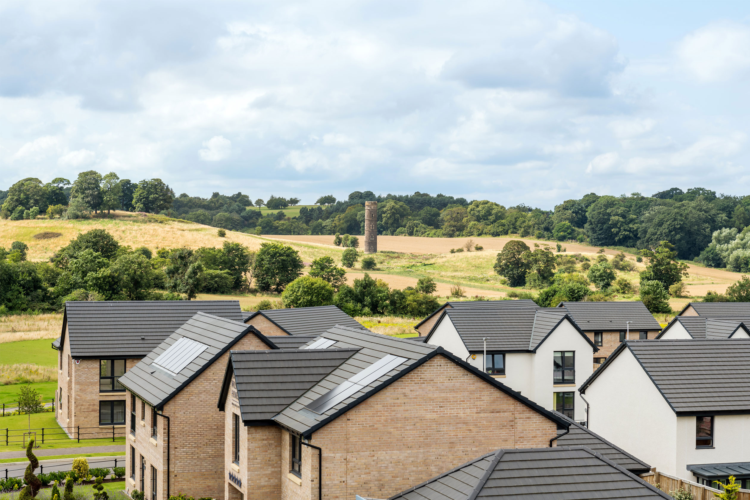 View of Cammo Estate from apartment