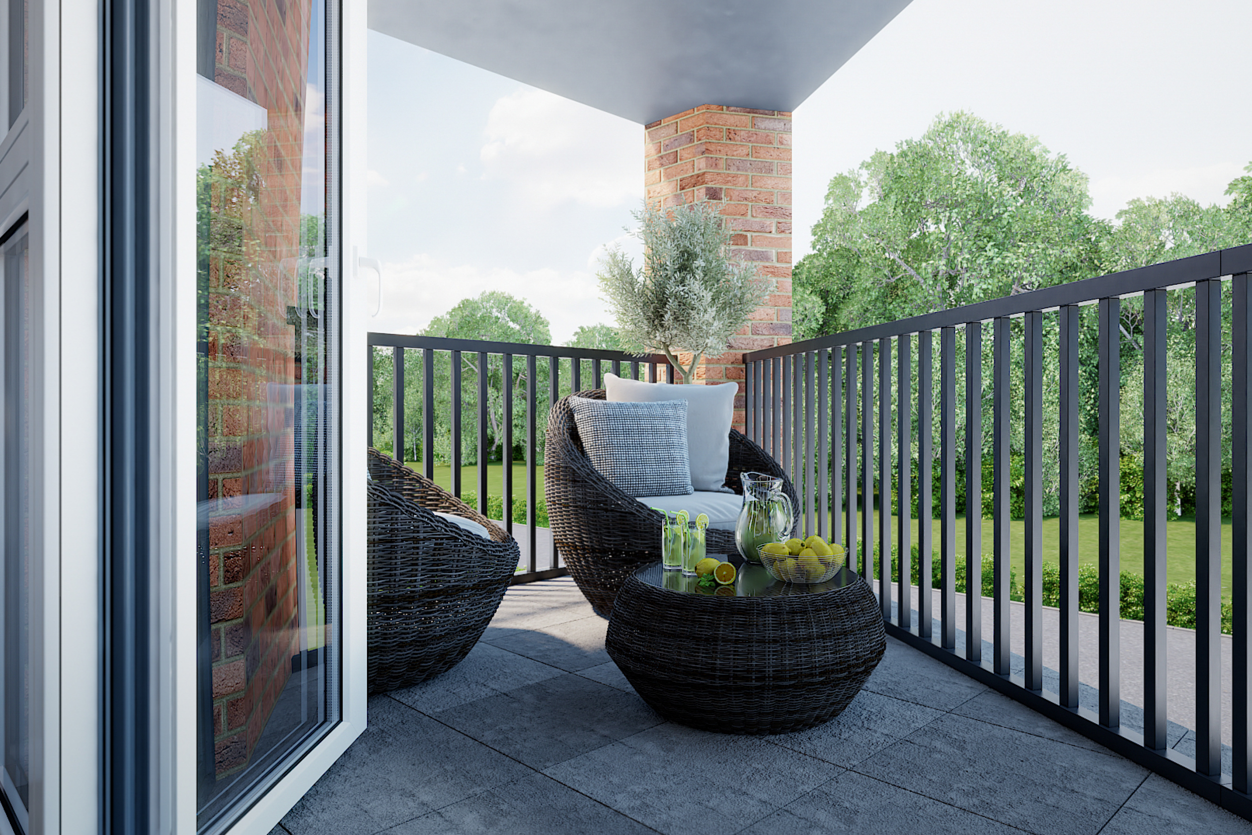 2 bedroom apartment balcony