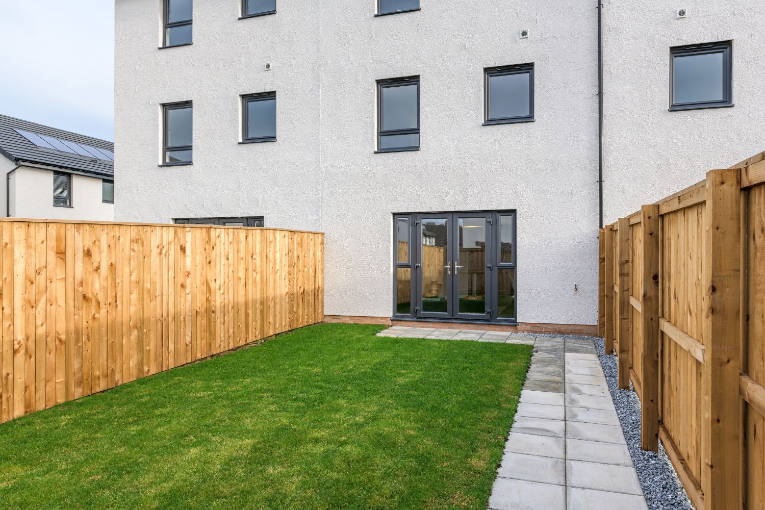 Garden of 4 bedroom Stewarton house type
