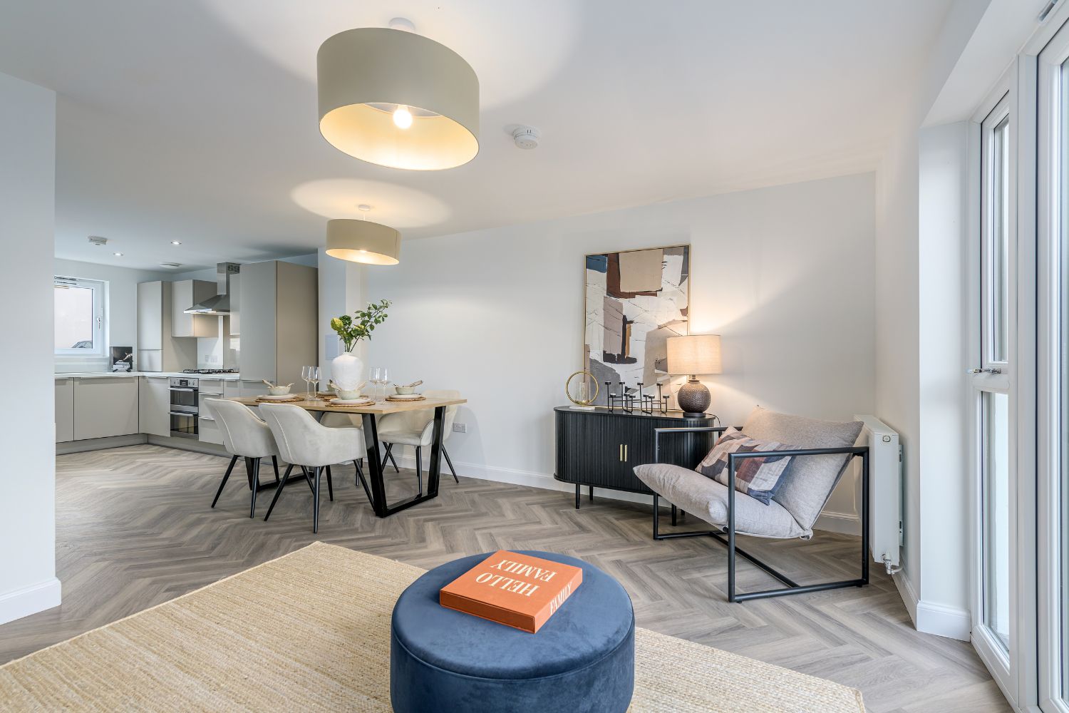 Lounge/dining area in 4 bedroom Stewarton house type