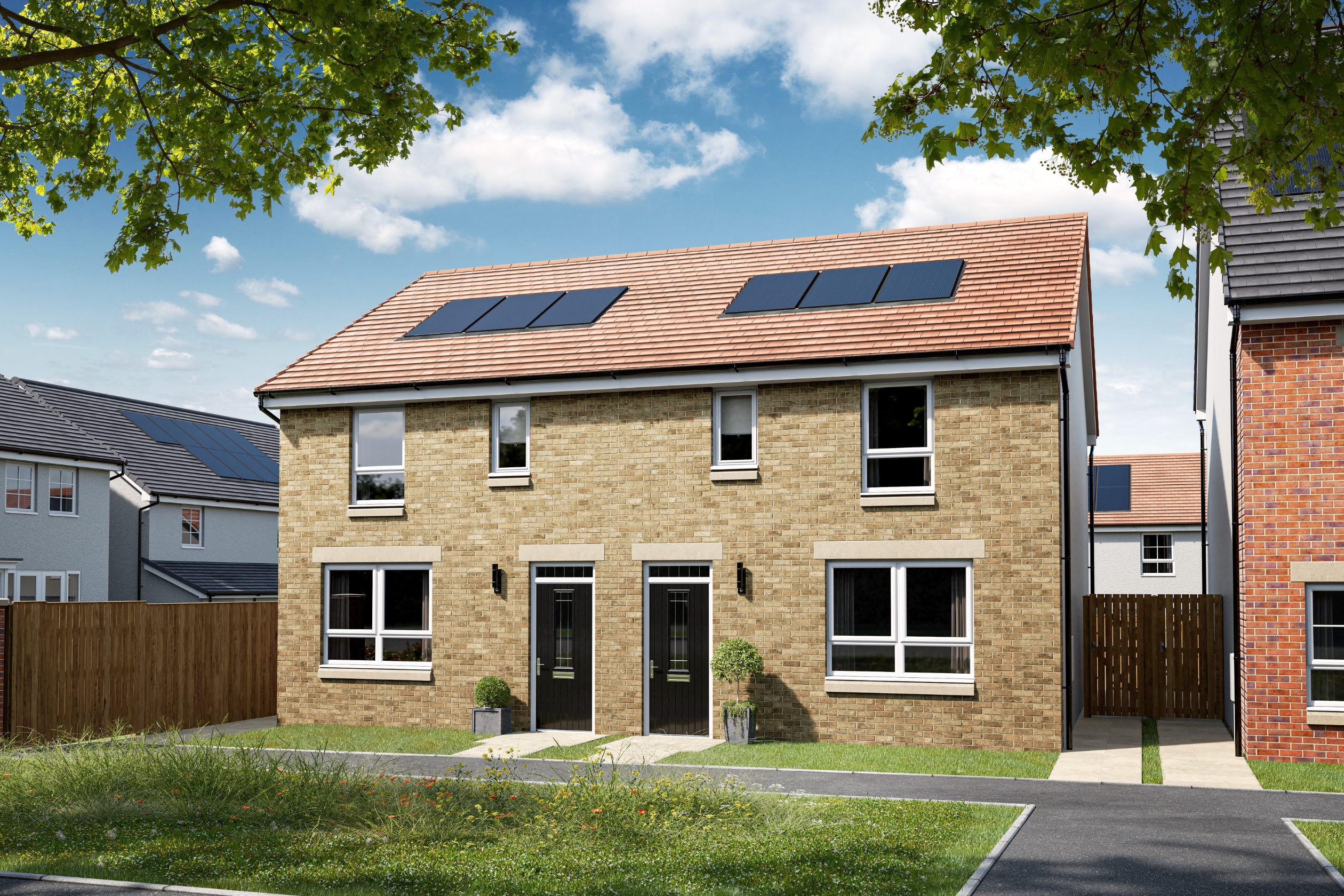 External view of Huntly house type