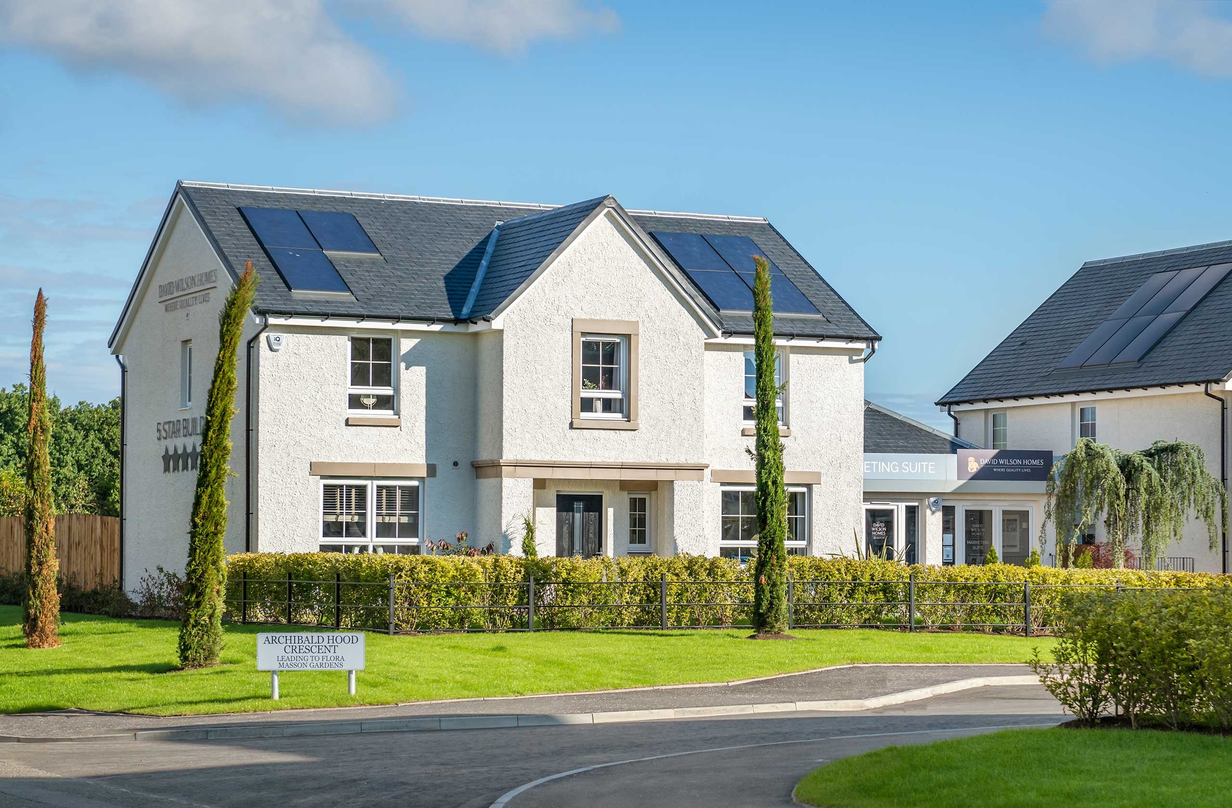 External view of Glenbervie show home