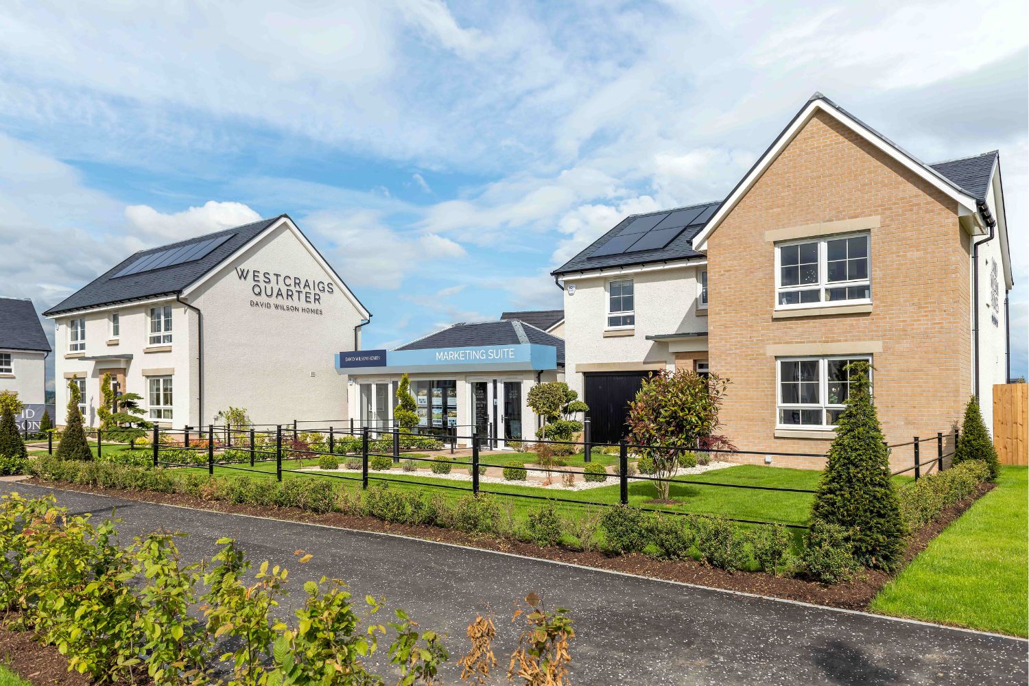 Street scene at West Craigs 