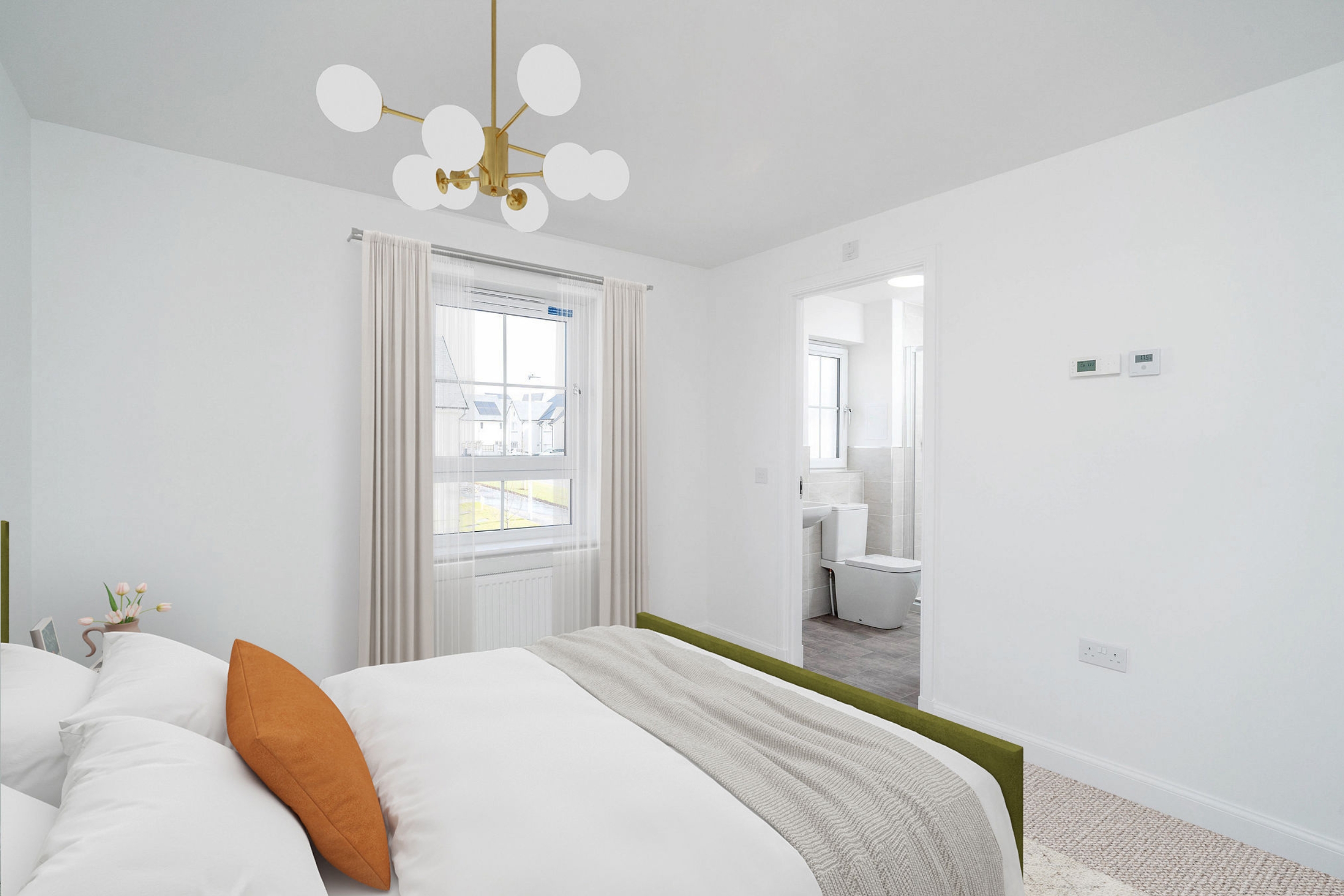 Main bedroom in 3 bedroom Meldrum house type