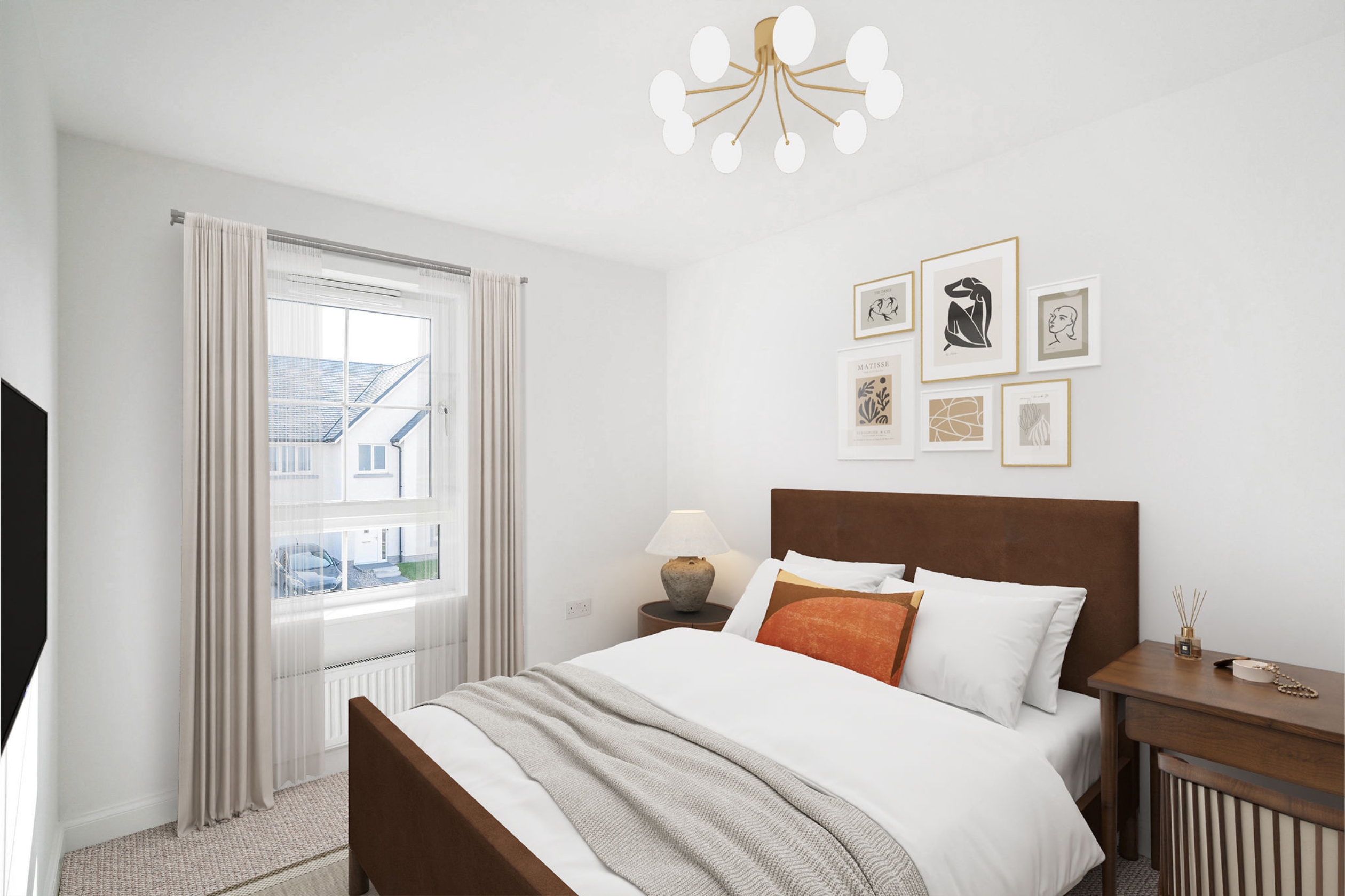 Double bedroom in 3 bedroom Meldrum house type