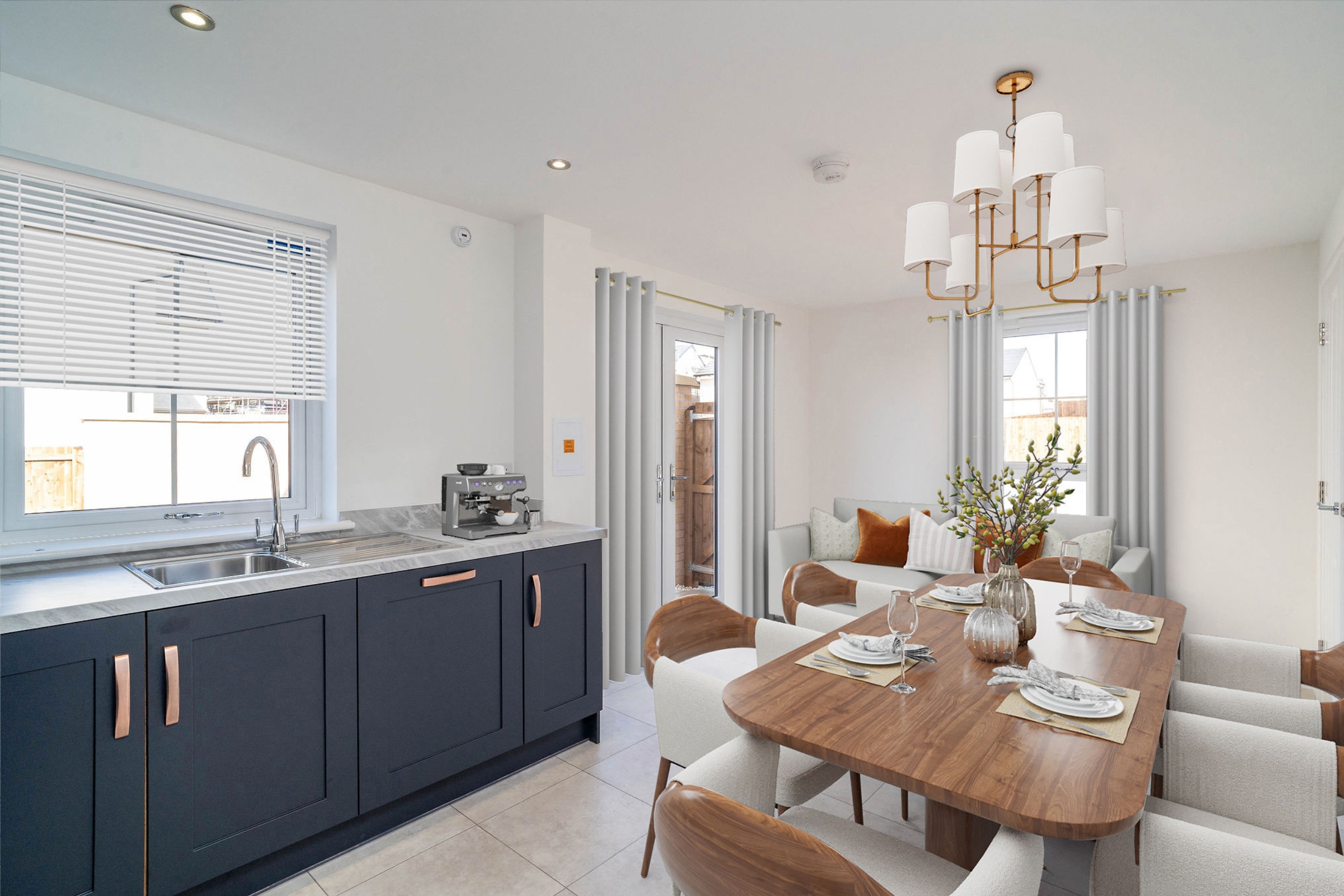 Dining space in 3 bedroom Meldrum house type
