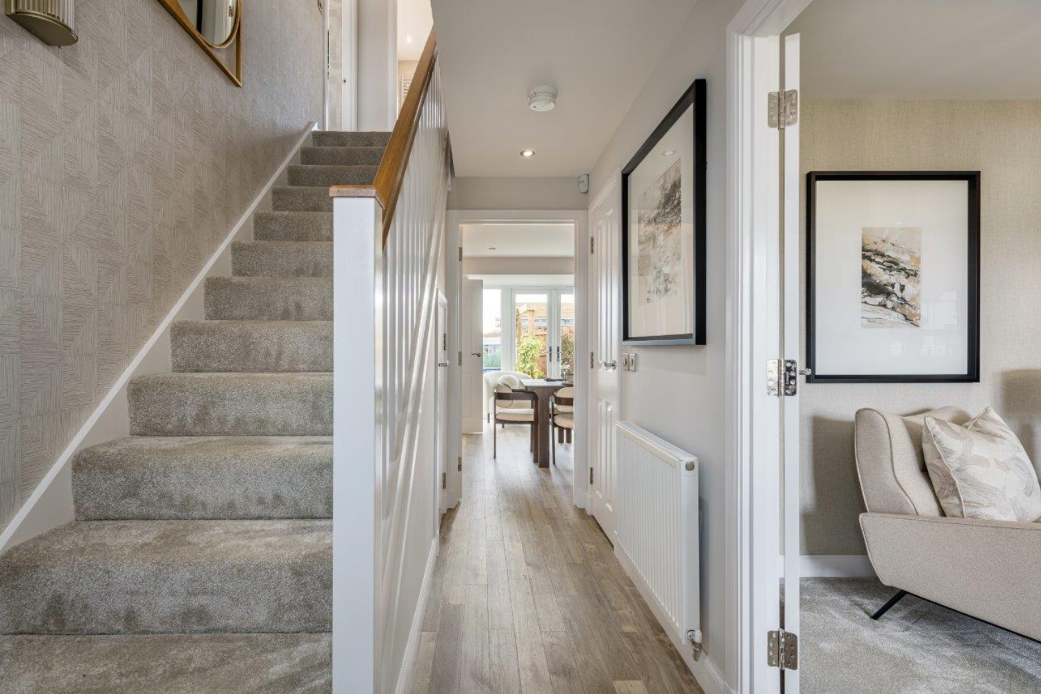 Entrance hallway in 4 bed detached home