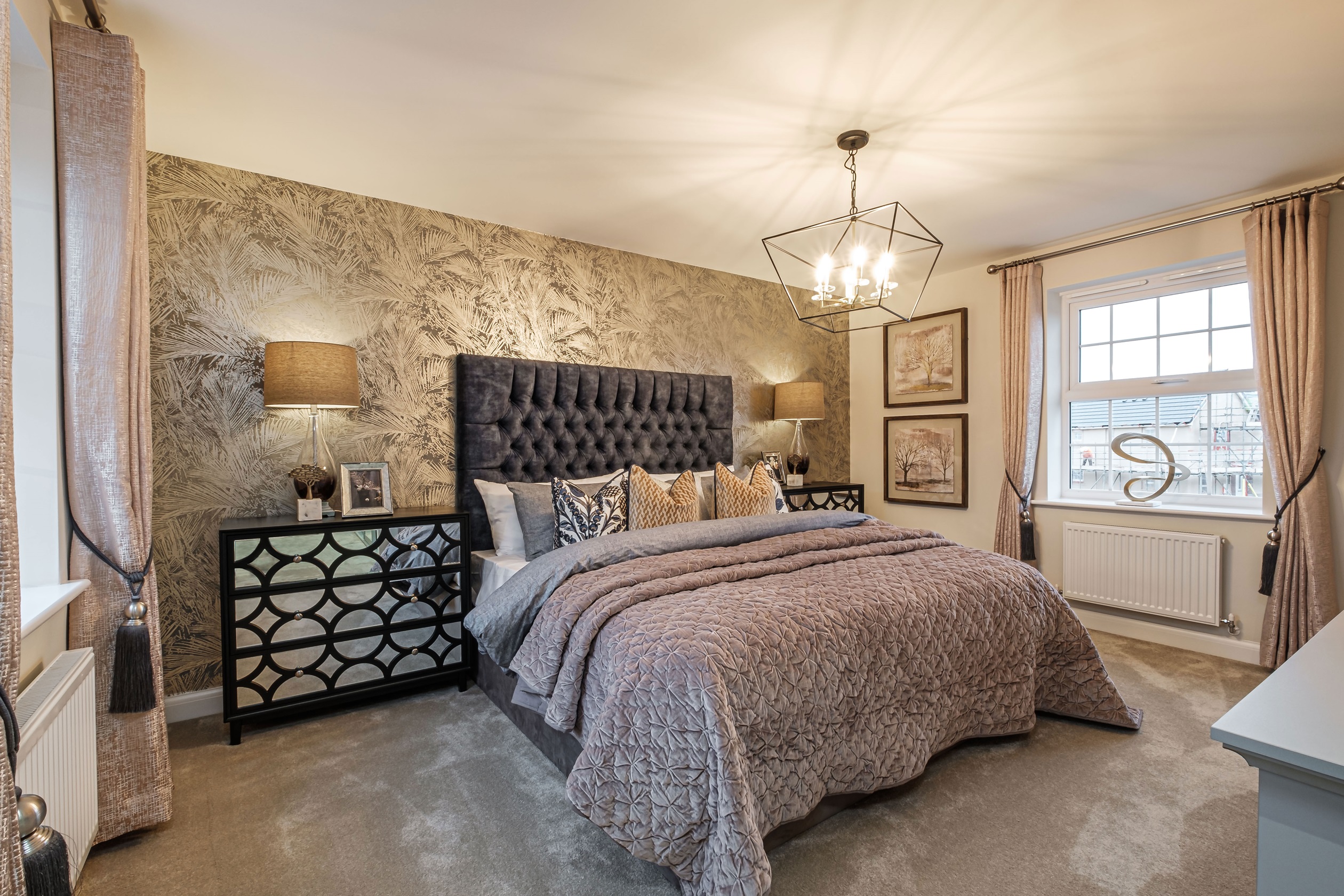 Main double bedroom with windows on two walls