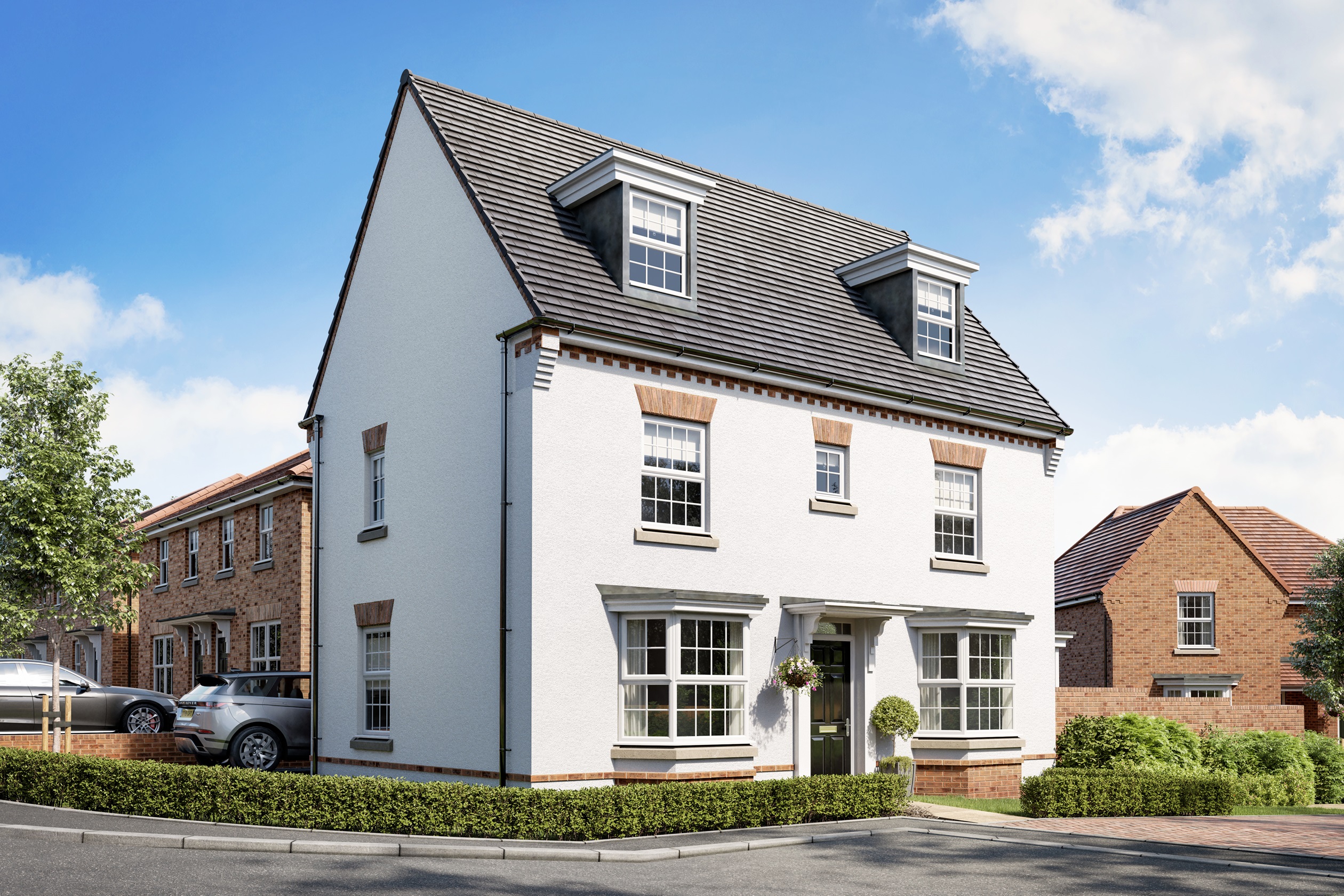 White rendered Hertford CGI 