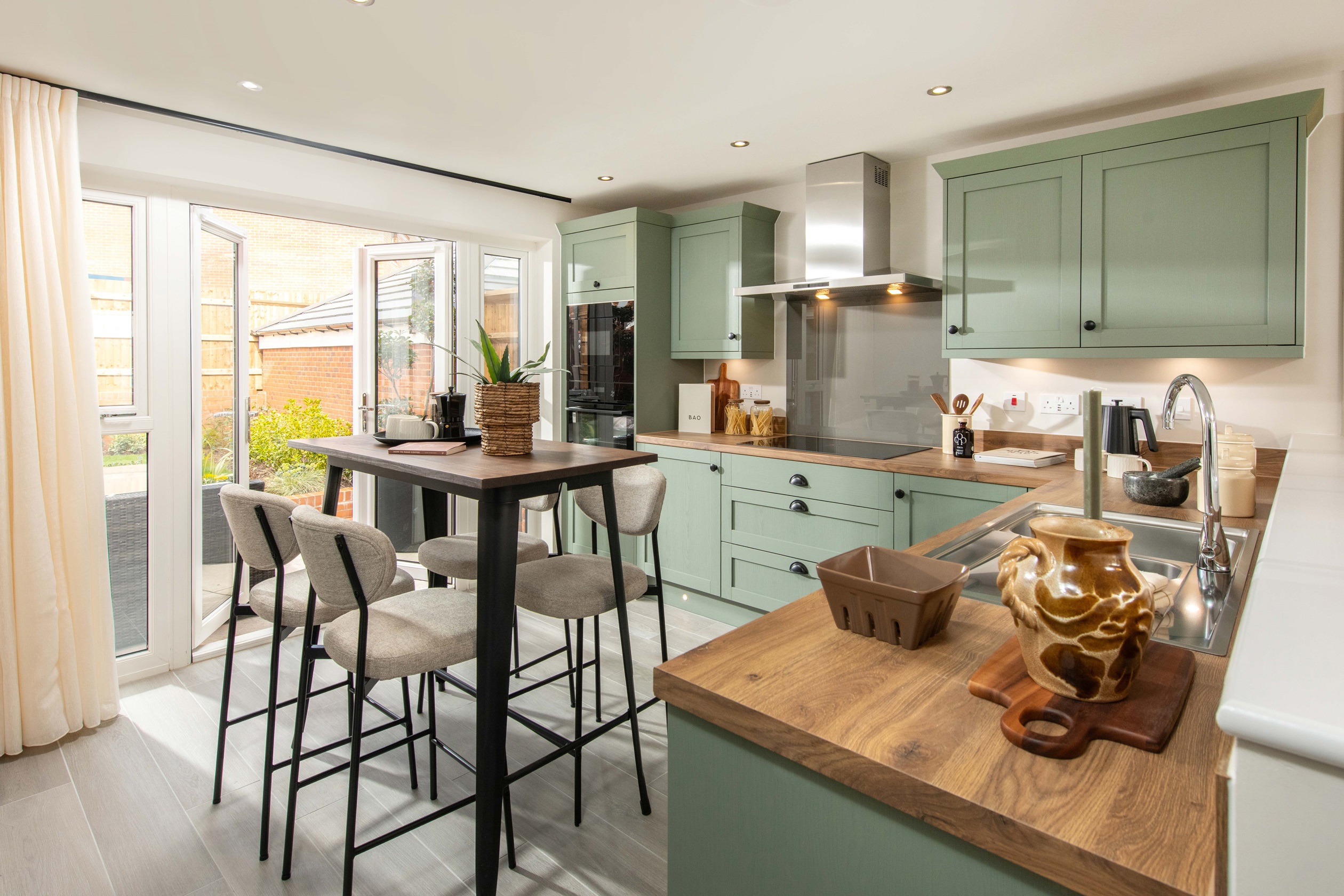 Curborough Fields Wychwood Show Home kitchen-diner 