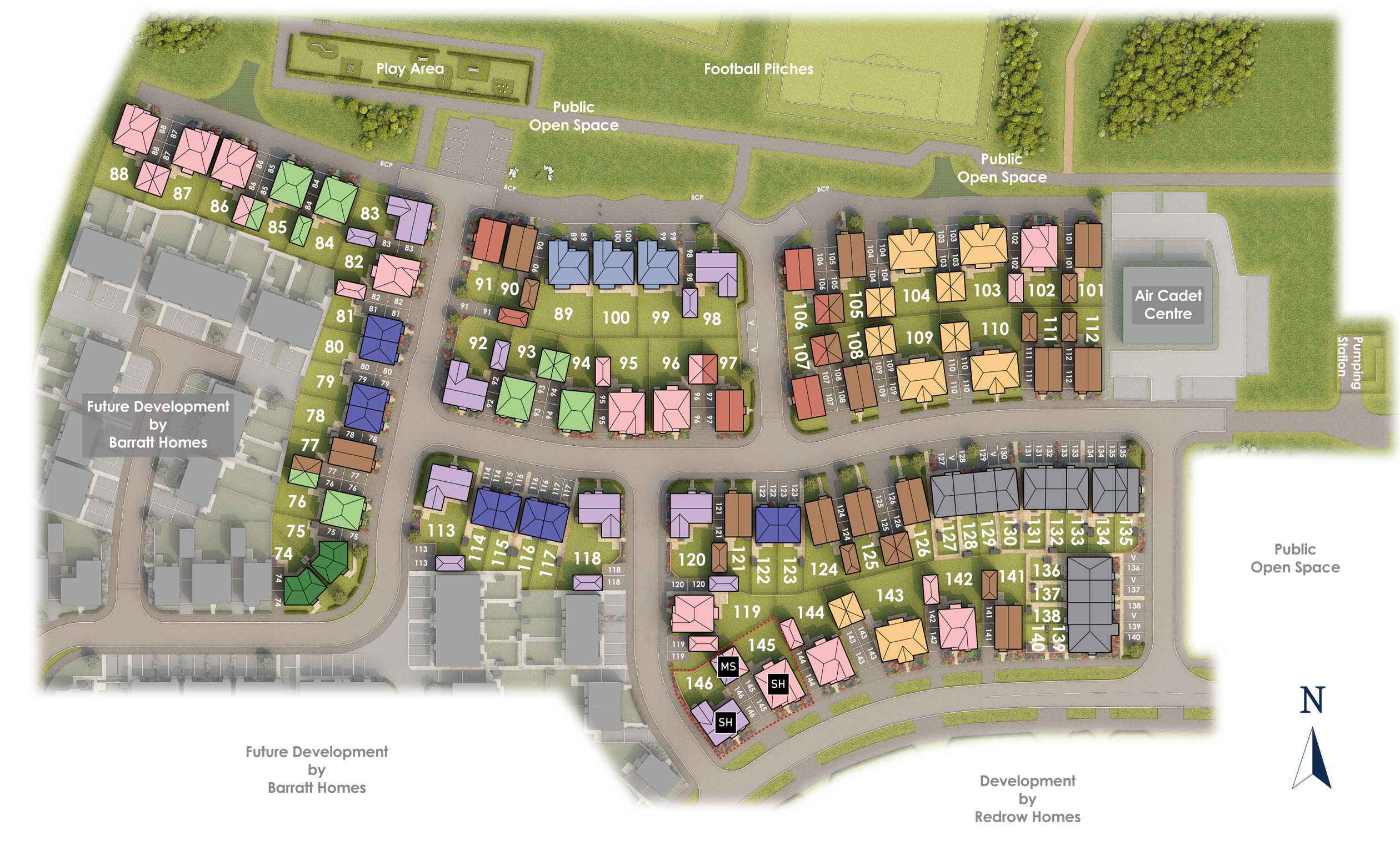 Curborough Fields site plan