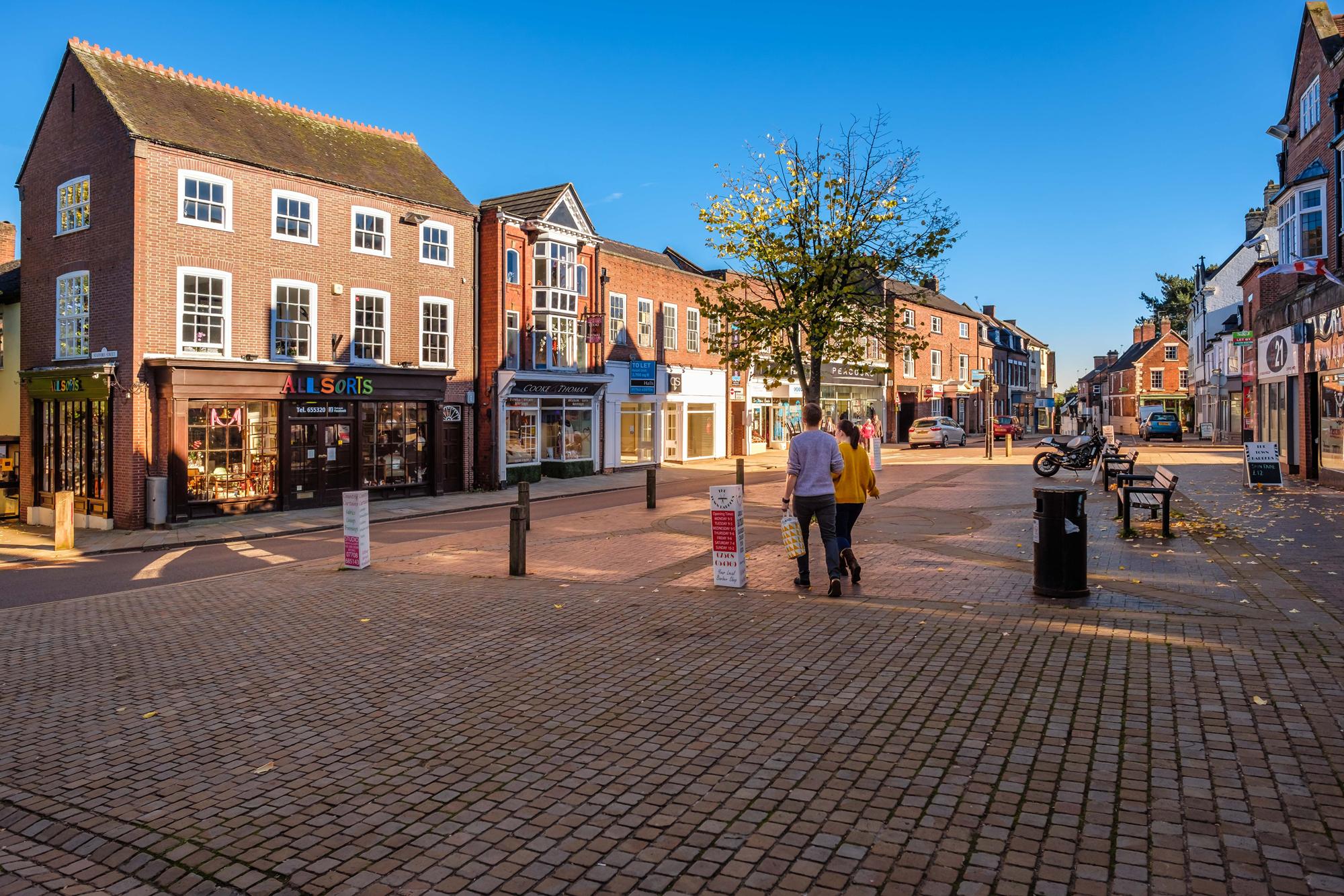 Market Drayton town center 