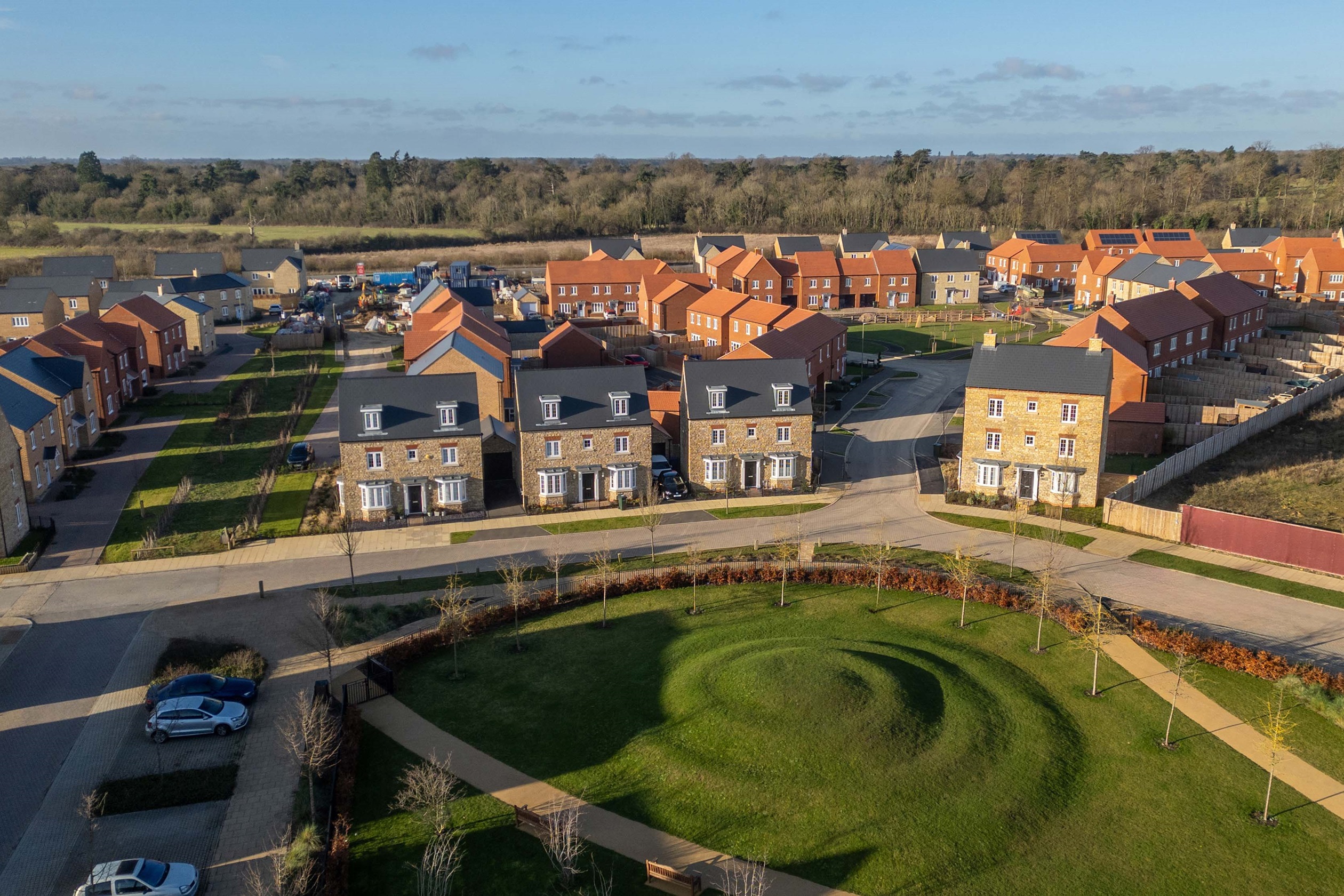 Hemins Place from aerial drone