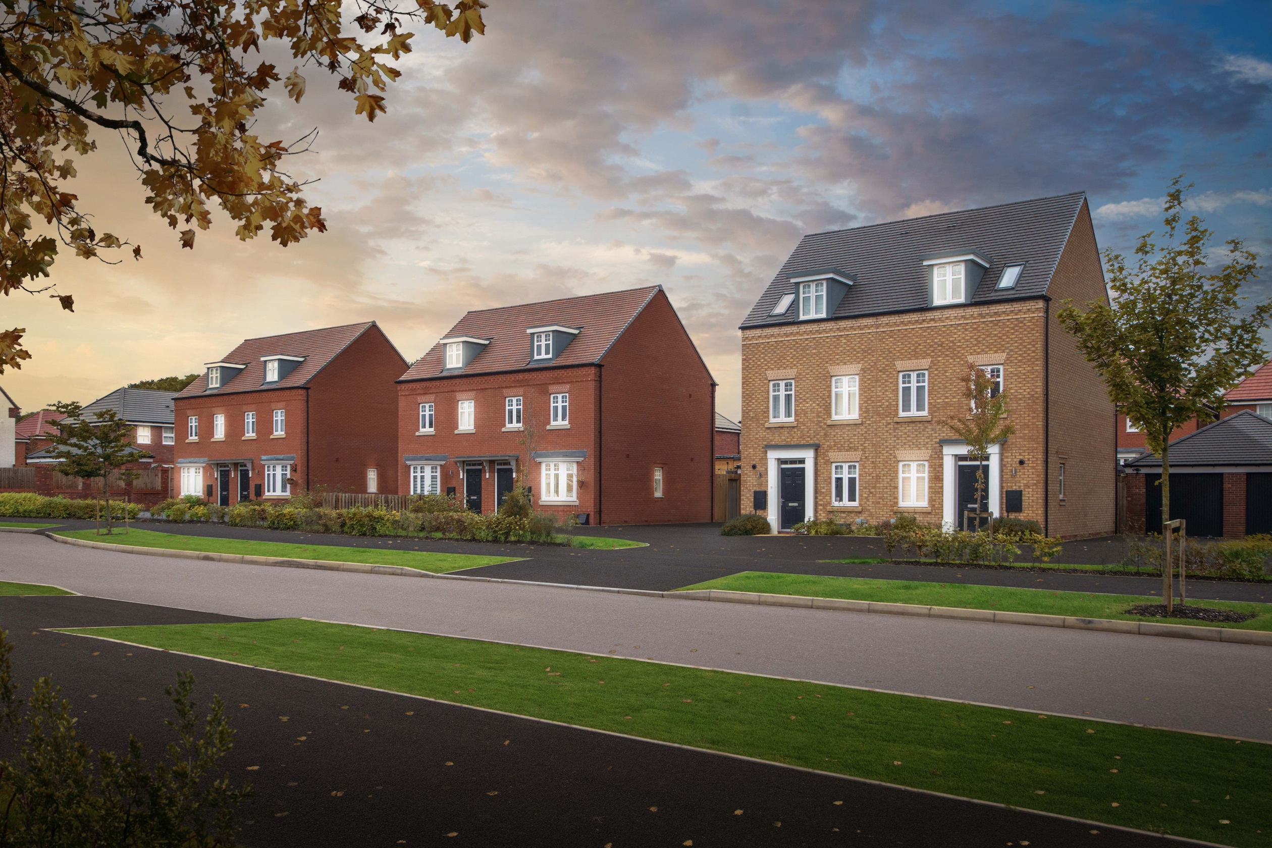 Heritage Grange Greenwood Kennett street scene dusk