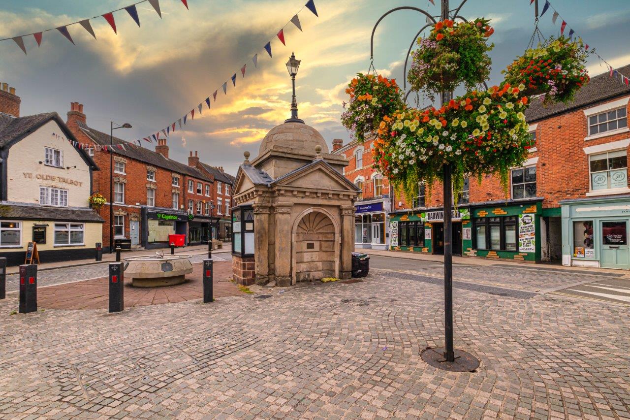 Uttoxeter town centre