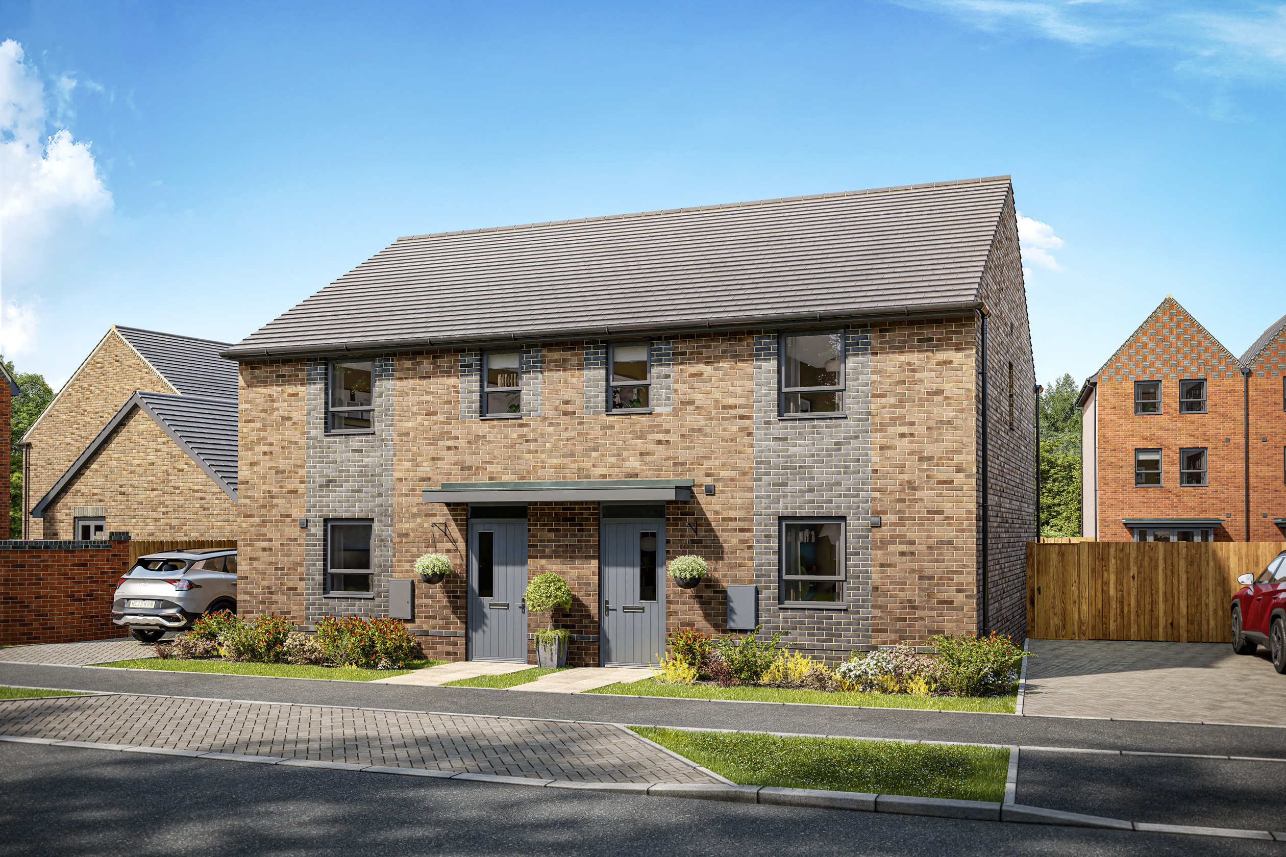 Alder semi-detached home CGI