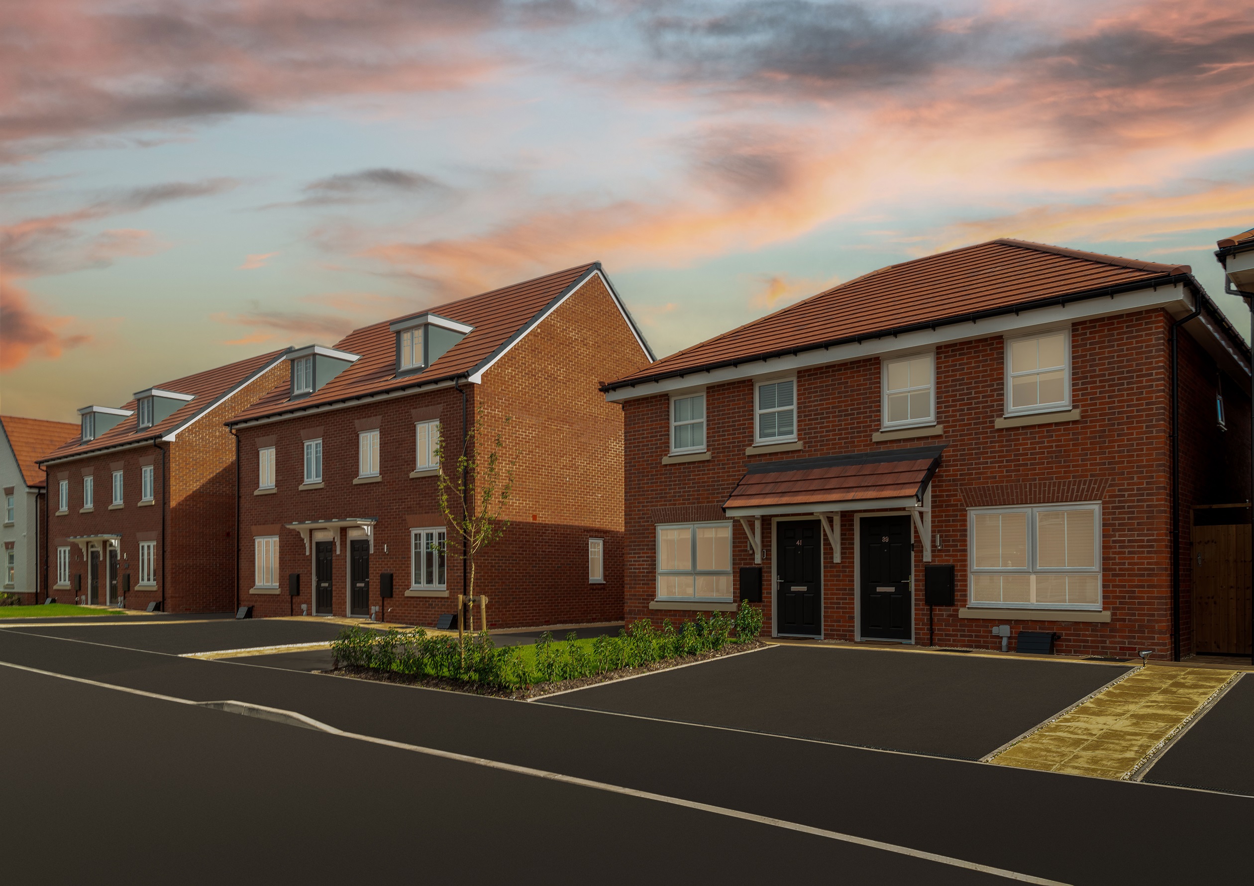 Tenchlee Place at dusk