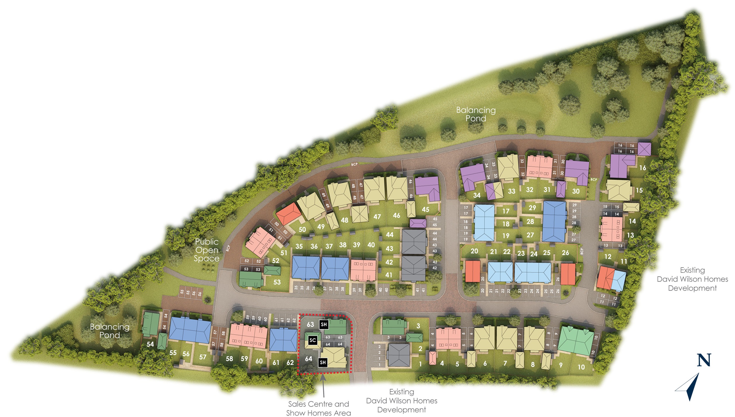 The Damsons site plan