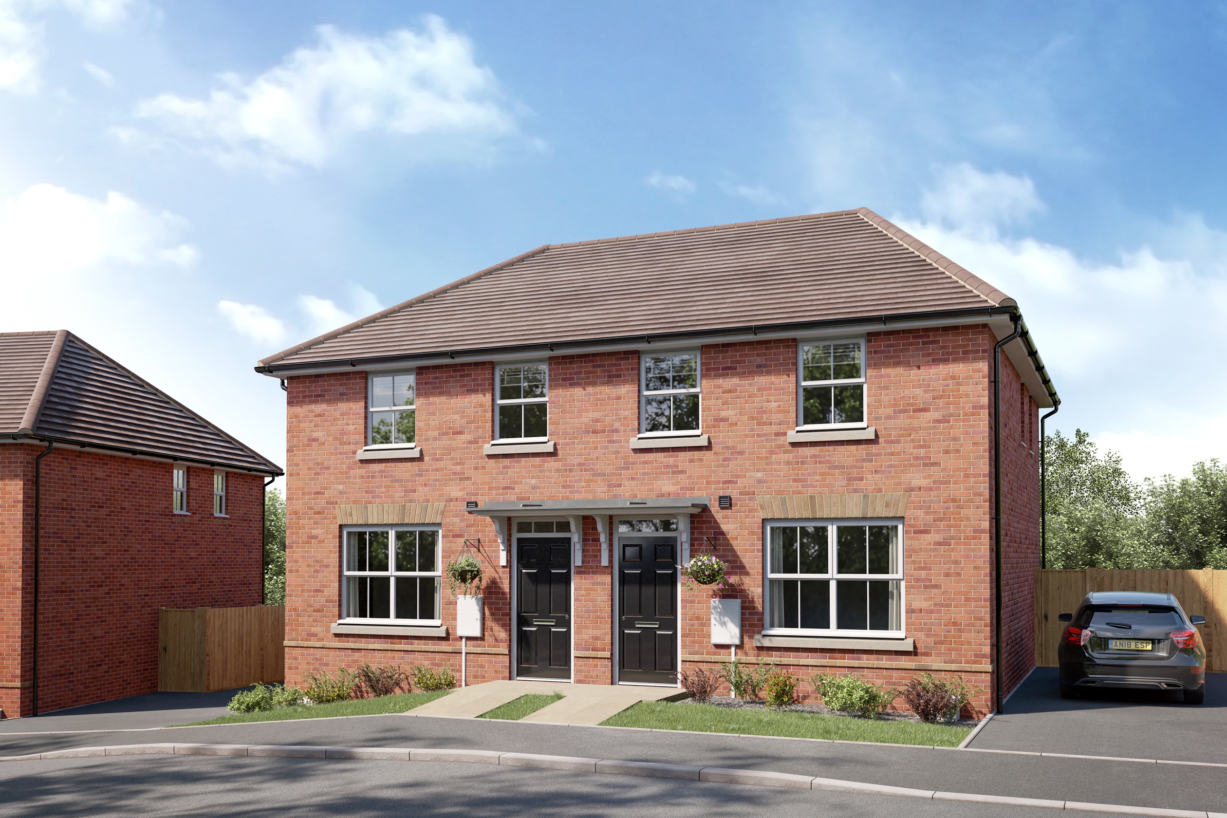 CGI of a semi-detached Archford DWH
