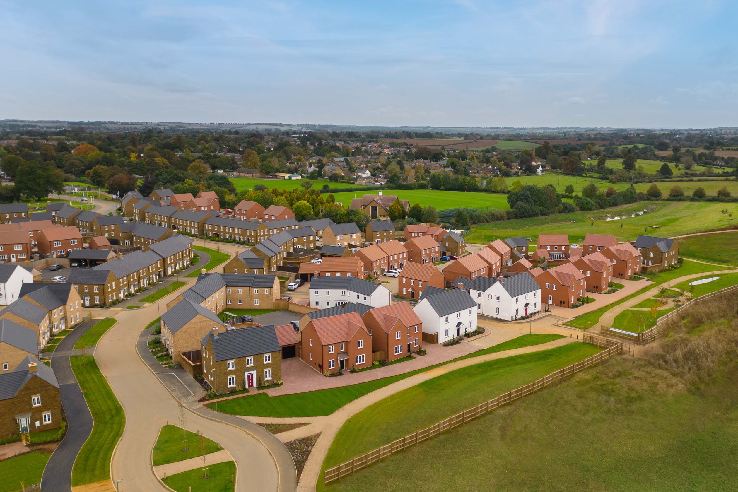 The Pavilions from aerial drone