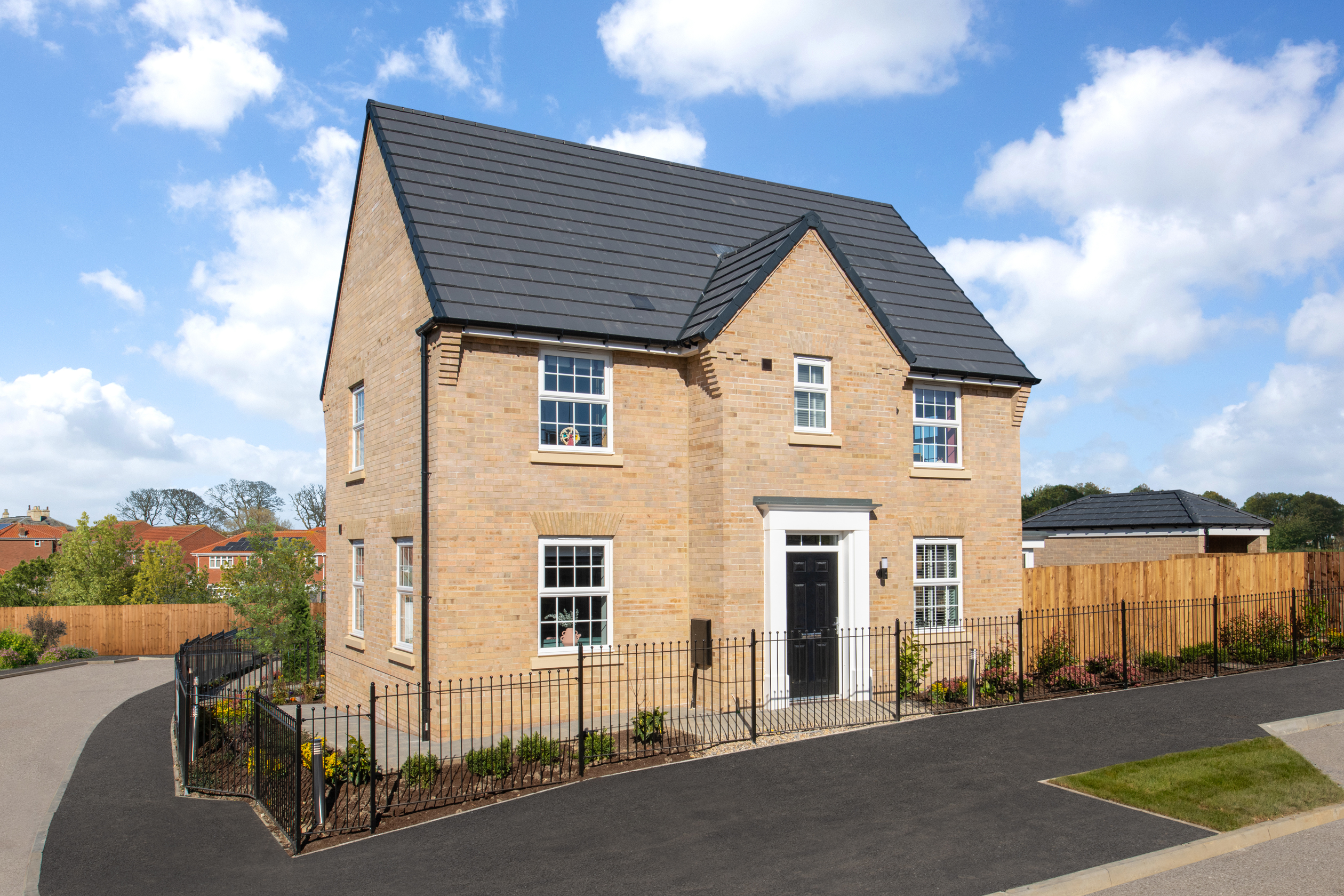 Outside view 4 bedroom detached Hollinwood home