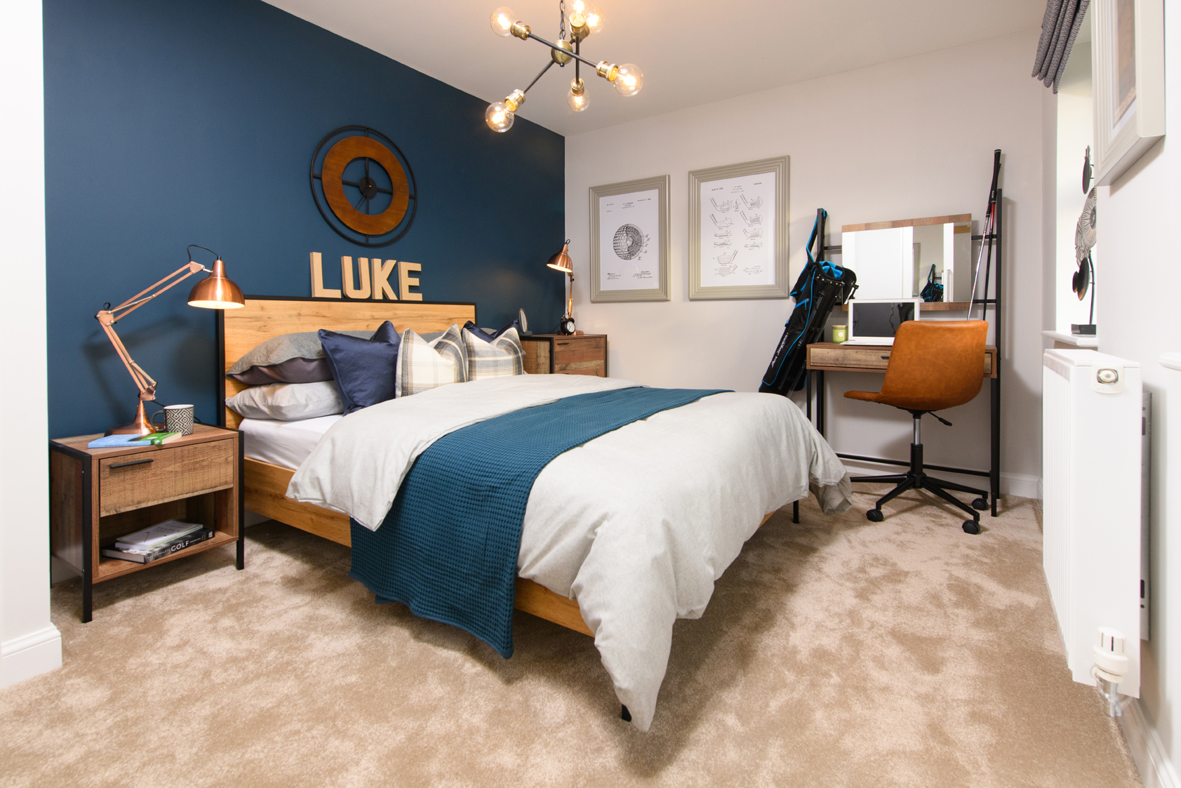 Bedroom inside Holden home