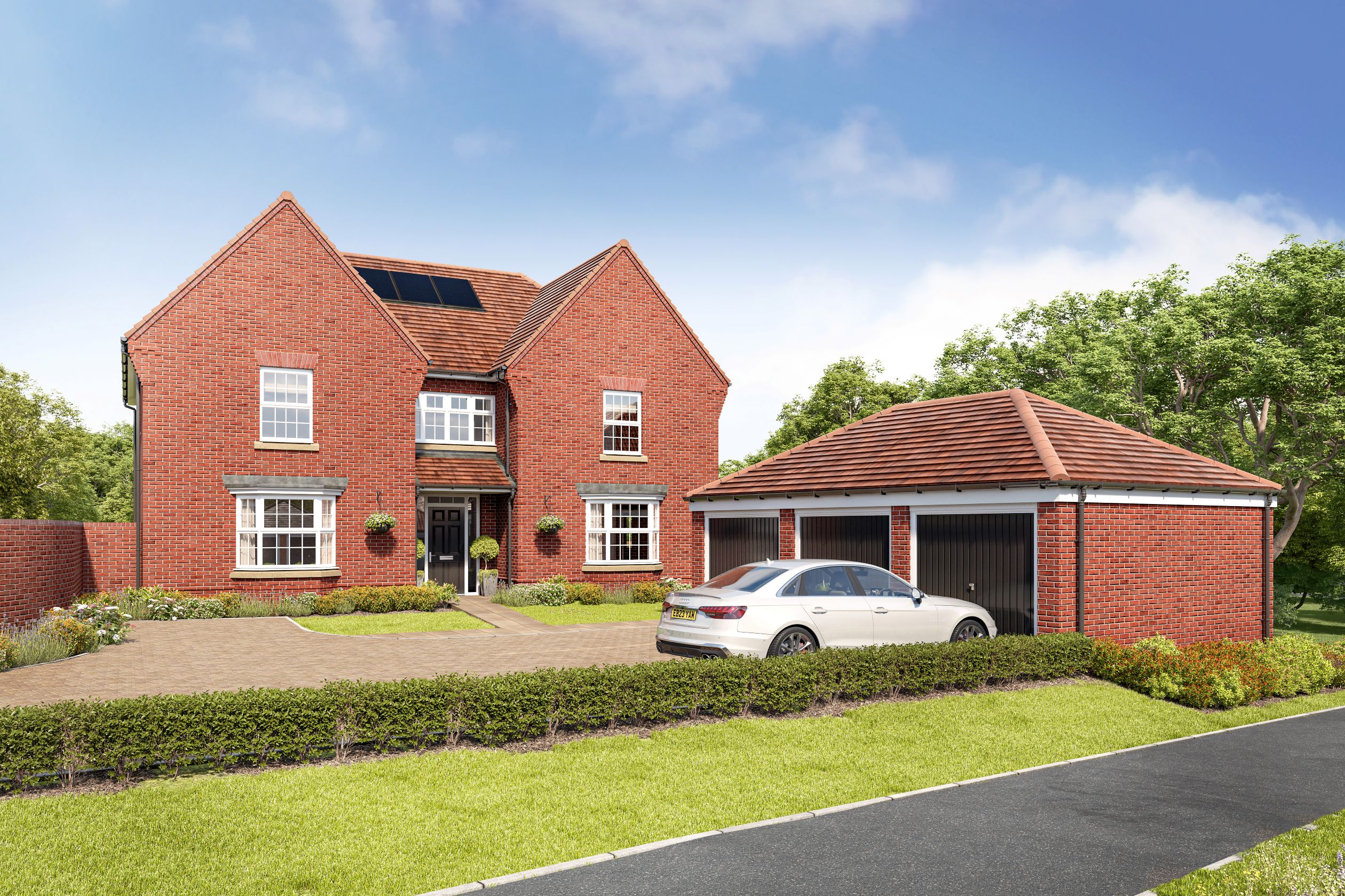 CGI view of Evesham home