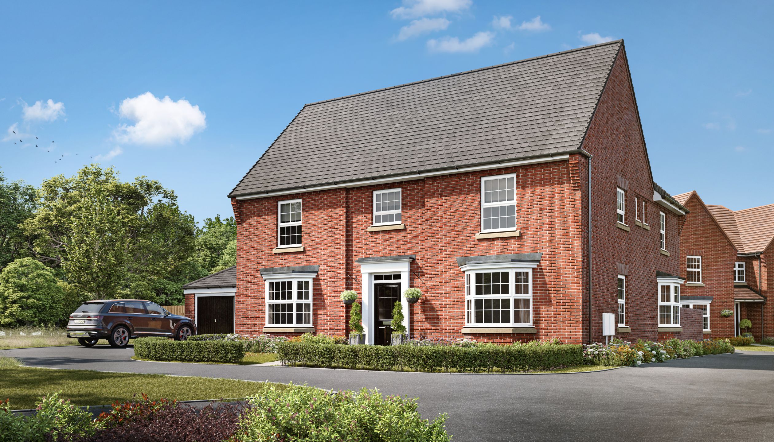 CGI of homes at Grey Towers Village