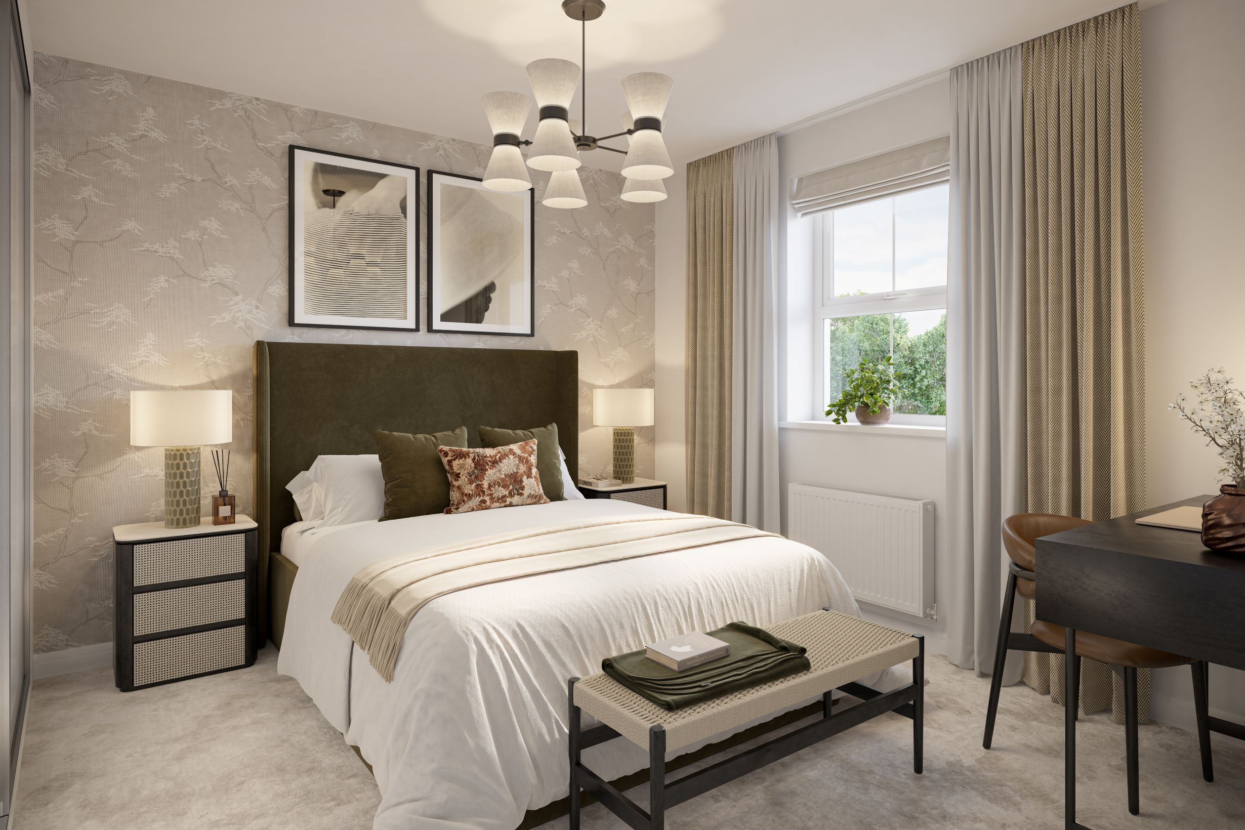 Inside view of Lockton main bedroom