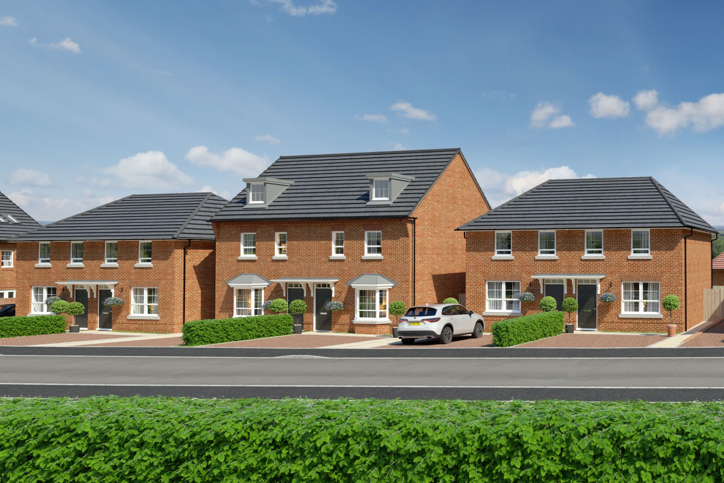 CGI view of homes at The Oval